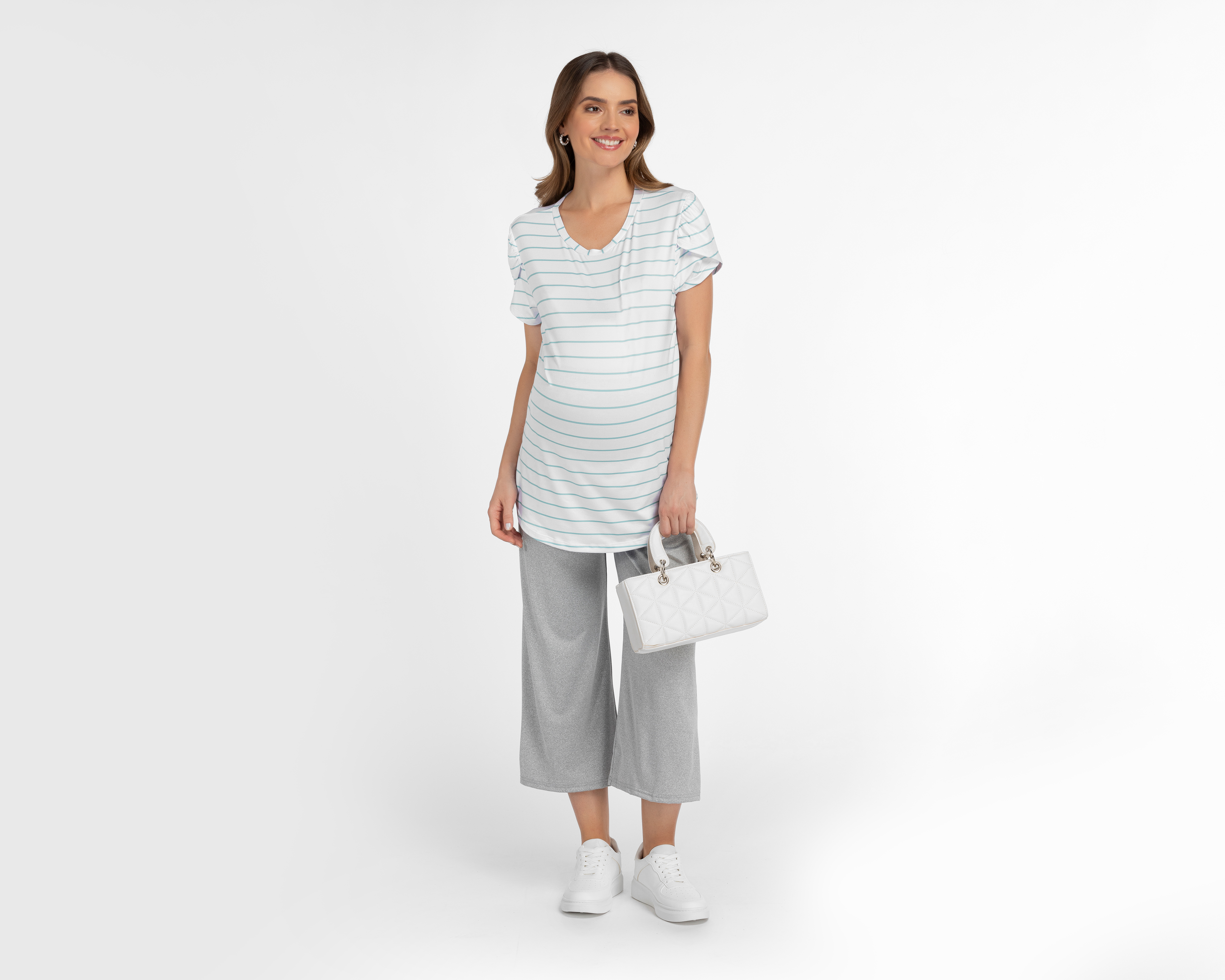 Foto 4 pulgar | Foto 3 | Playera de Maternidad Mamá Bella Manga Corta 2 Piezas