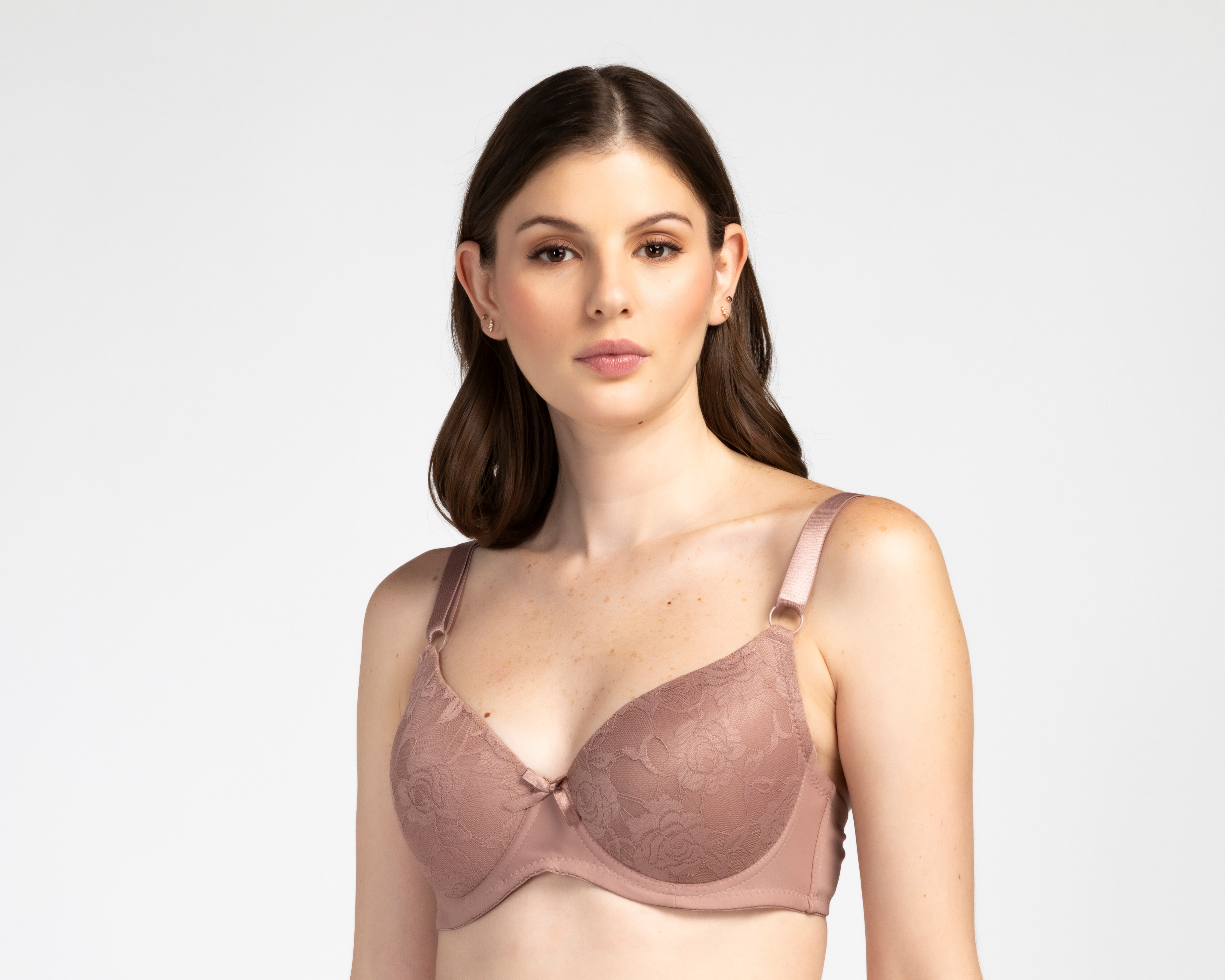 Foto 3 pulgar | Foto 2 | Brasier Media Copa con Encaje Beauty Secret 2 Pack