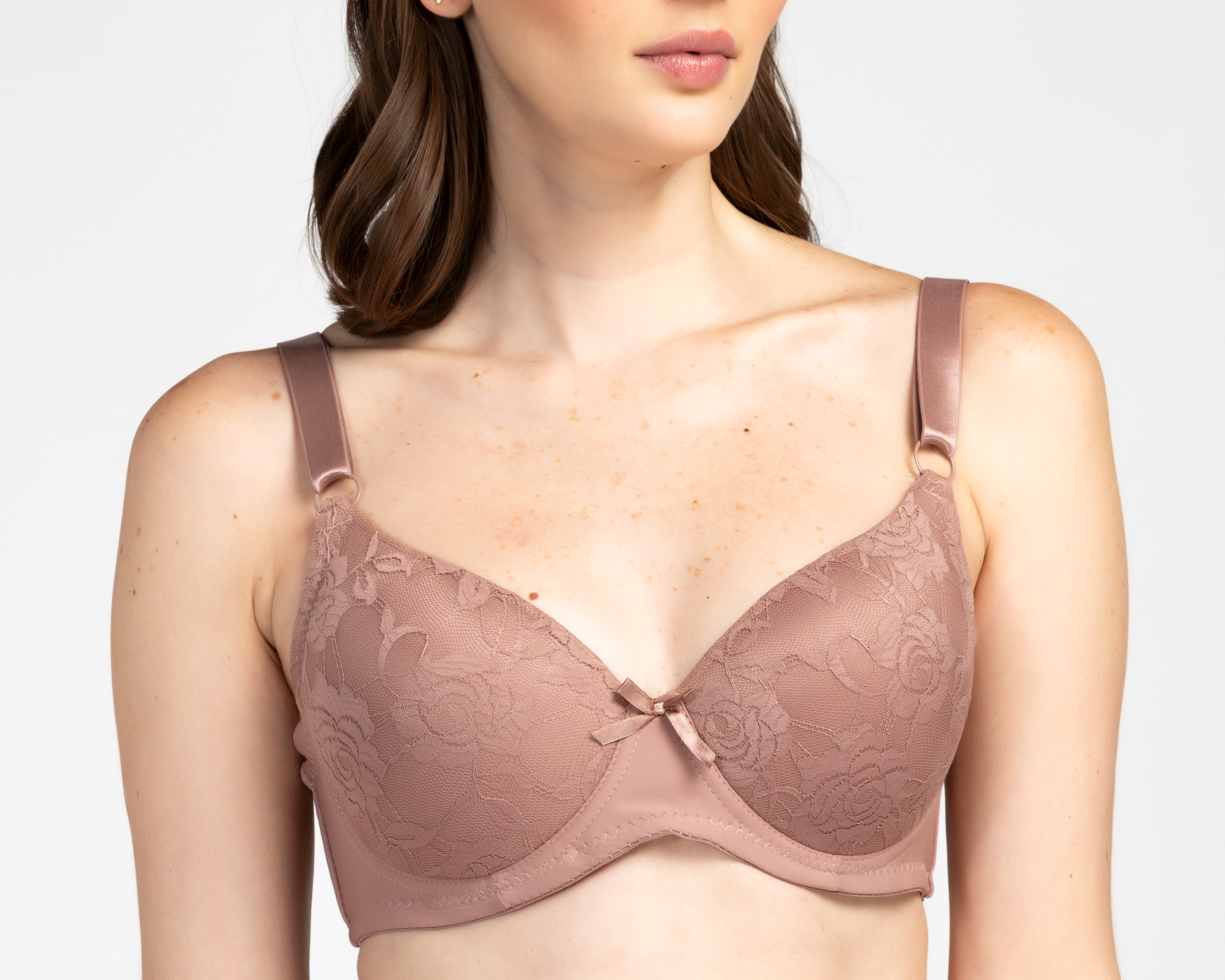 Foto 4 | Foto 4 | Brasier Media Copa con Encaje Beauty Secret 2 Pack