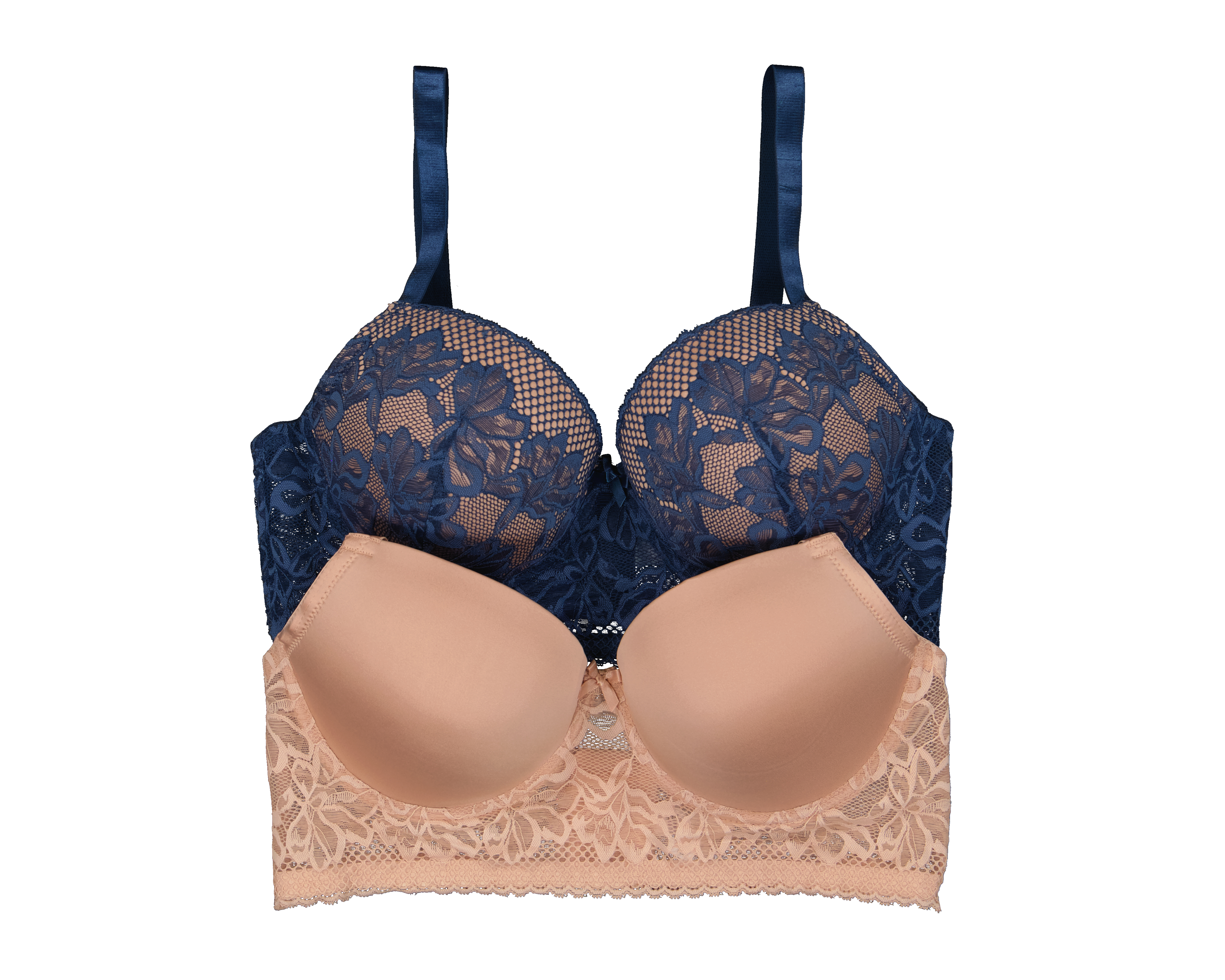 Brasier Copa Completa con Encaje Beauty Secret 2  Pack