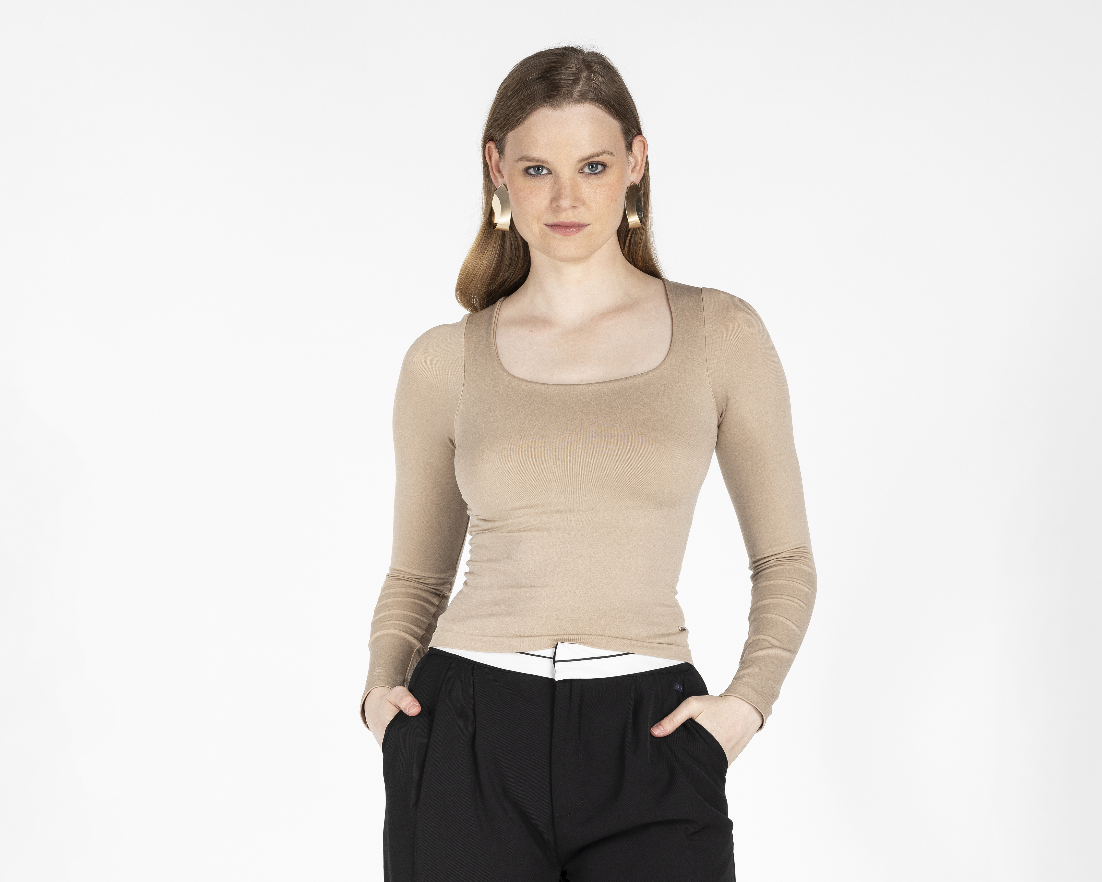 Playera Manga Larga Bebe para Mujer