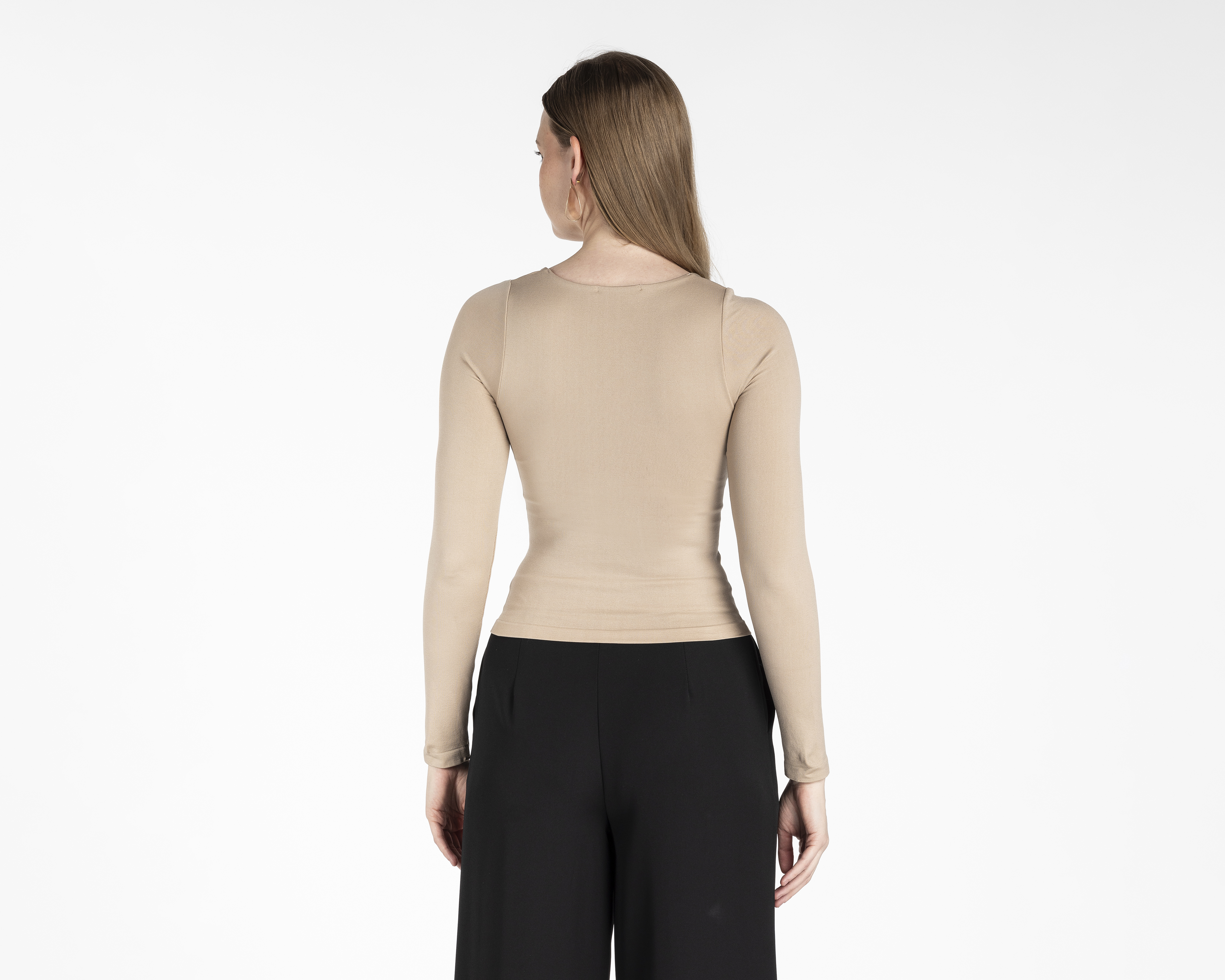 Foto 4 pulgar | Foto 3 | Playera Manga Larga Bebe para Mujer