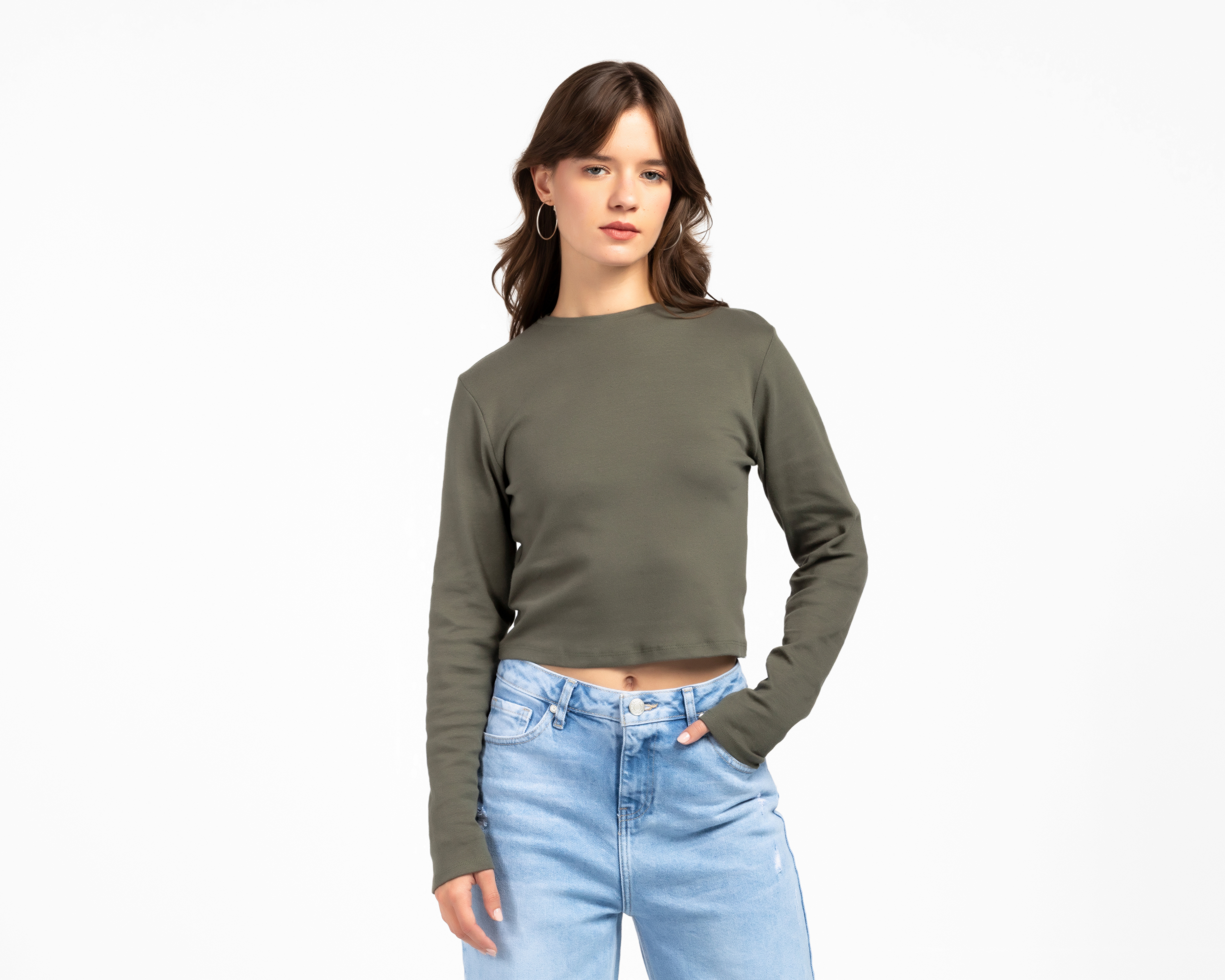 Playera Manga Larga Refill para Mujer