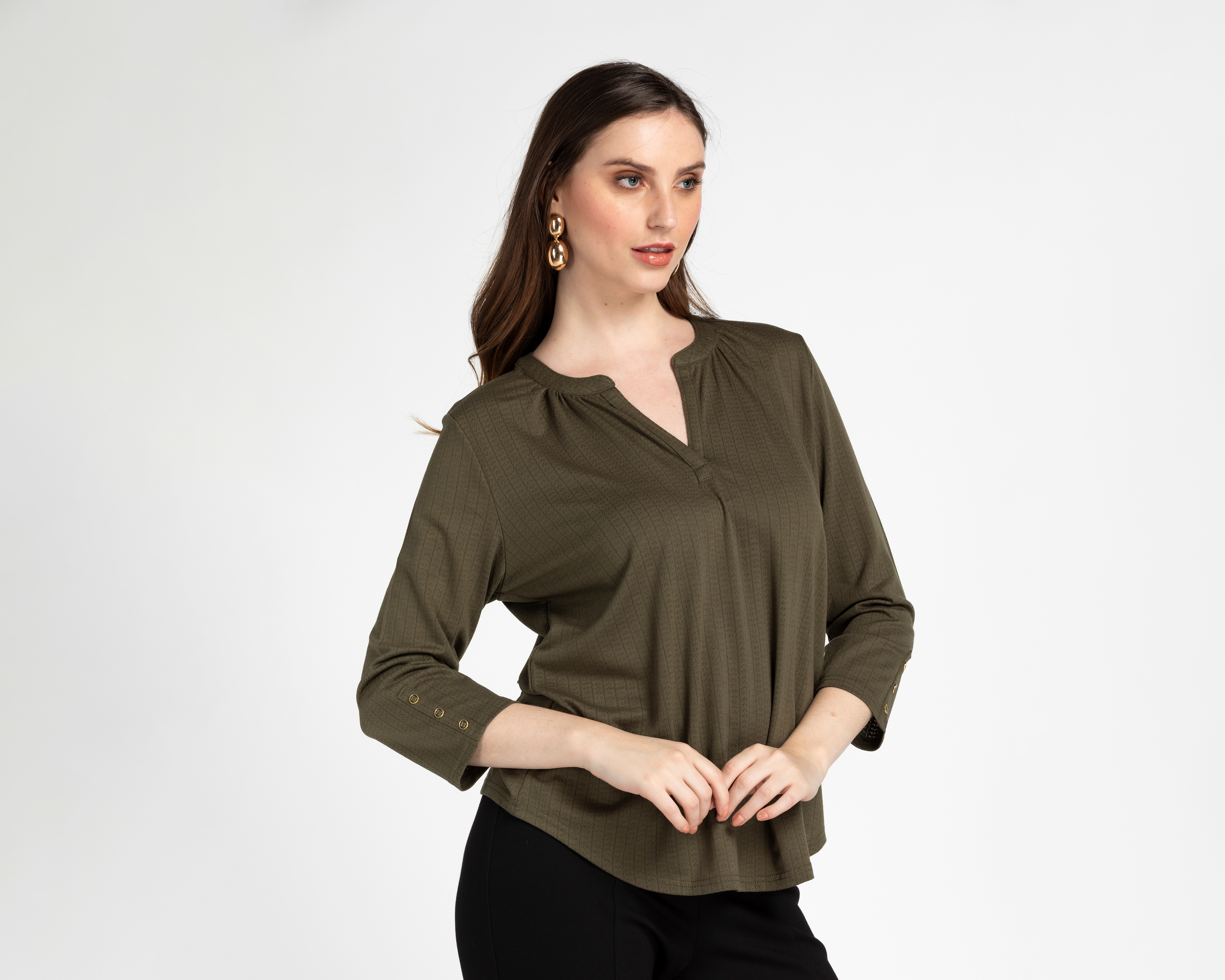 Foto 2 pulgar | Foto 1 | Blusa Lady Sun Cuello V para Mujer