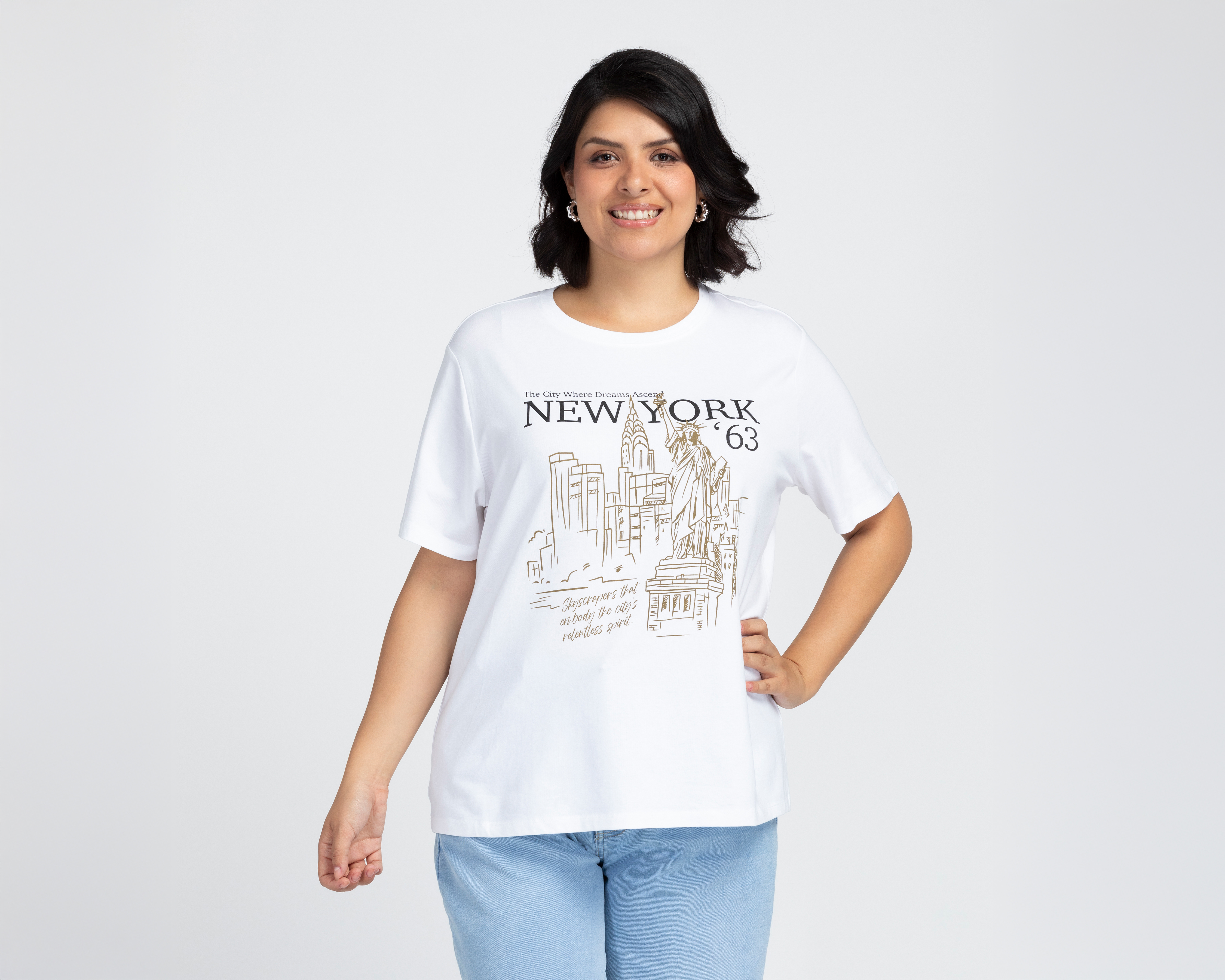 Playera Lucky Star Estampada para Mujer