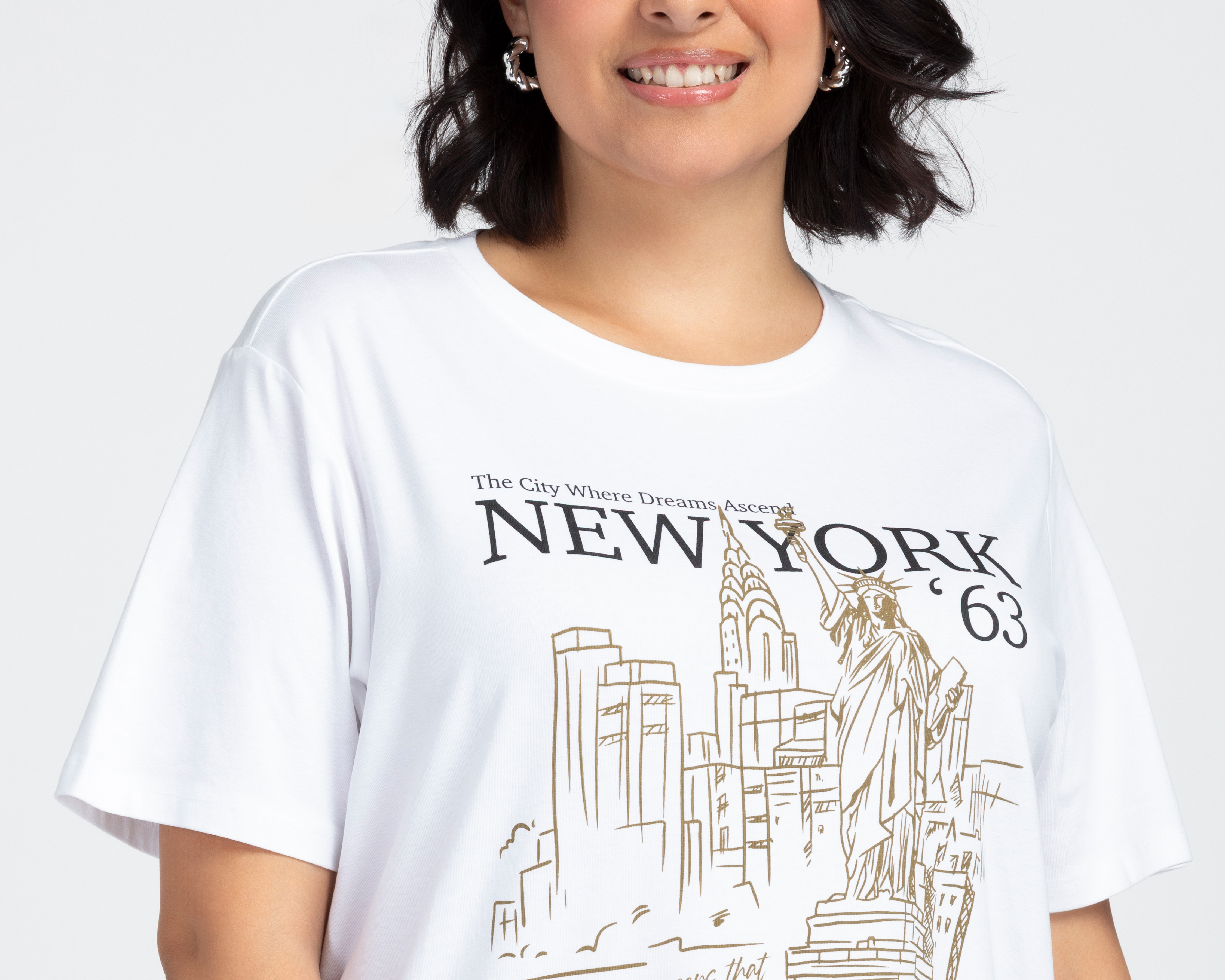 Foto 5 pulgar | Foto 4 | Playera Lucky Star Estampada para Mujer