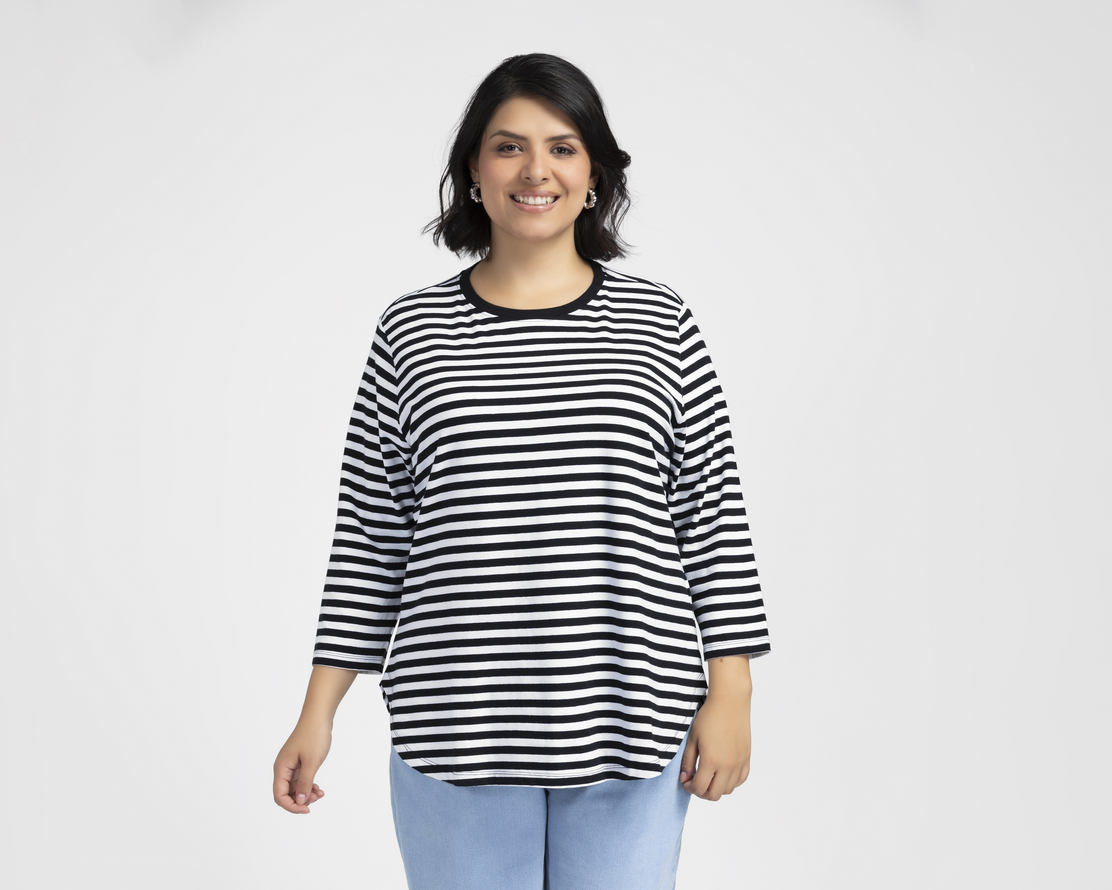 Playera Lucky Star a Rayas para Mujer