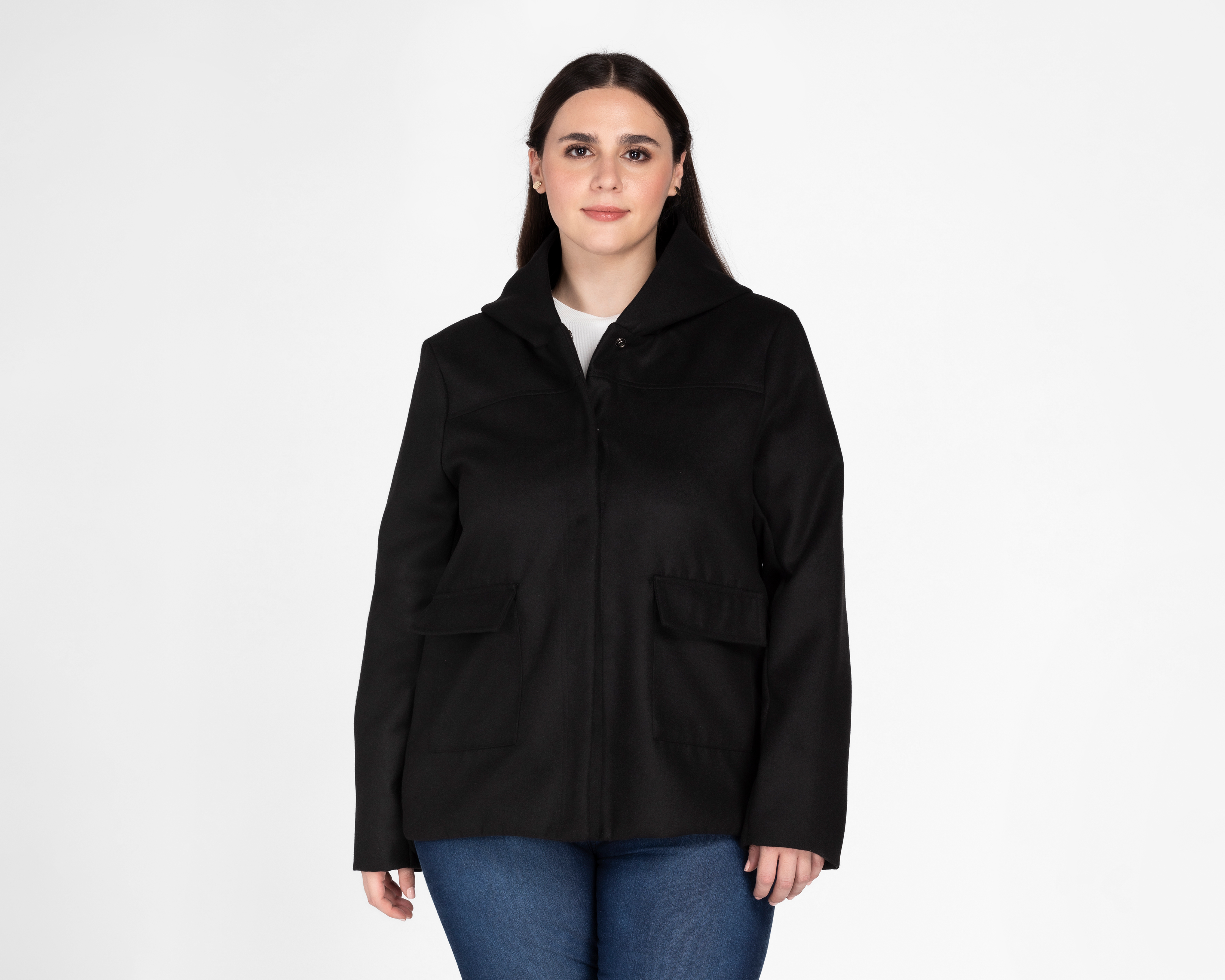 Abrigo York Team Polo Club Negro con Capucha