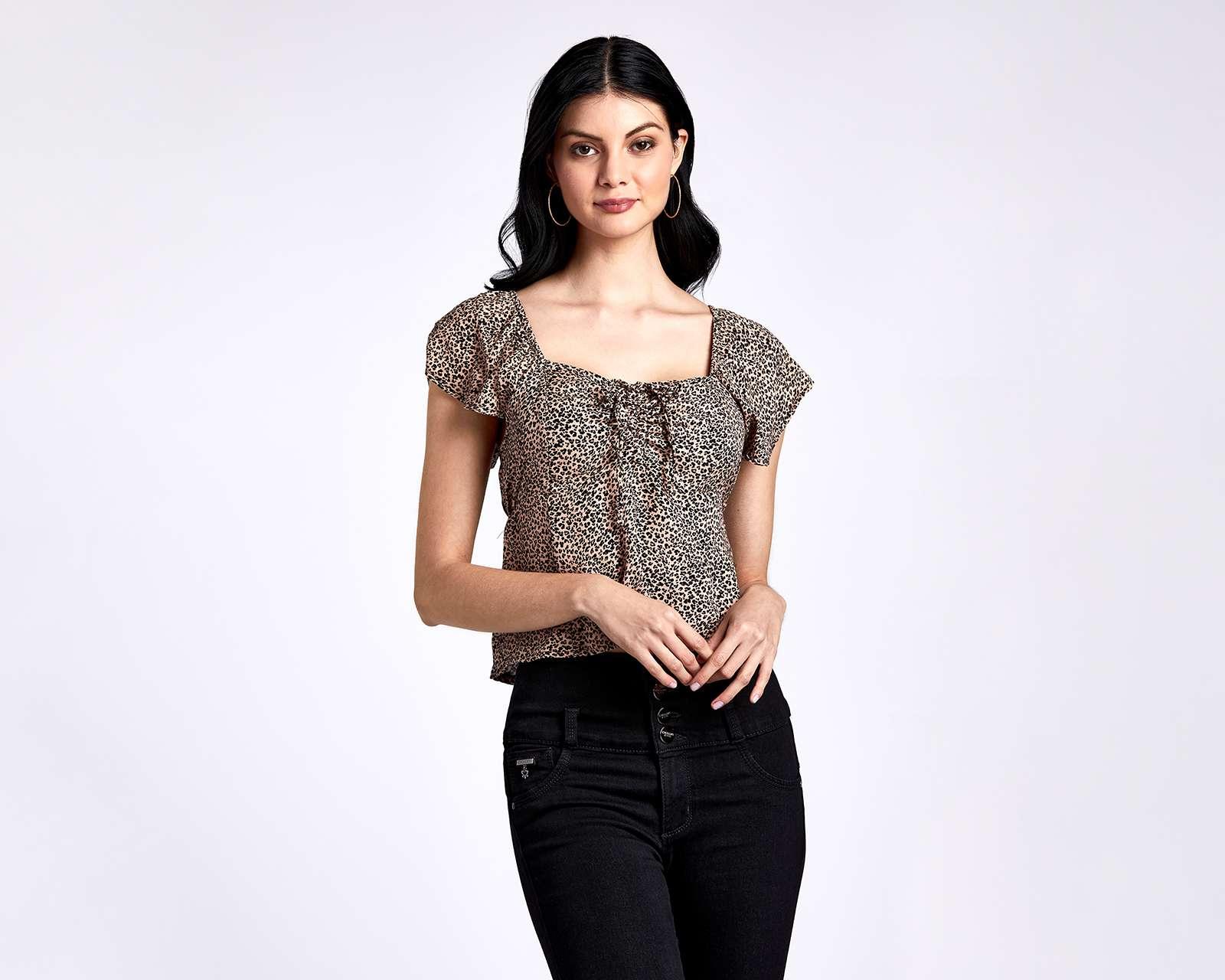 Blusa Bebe Manga Corta