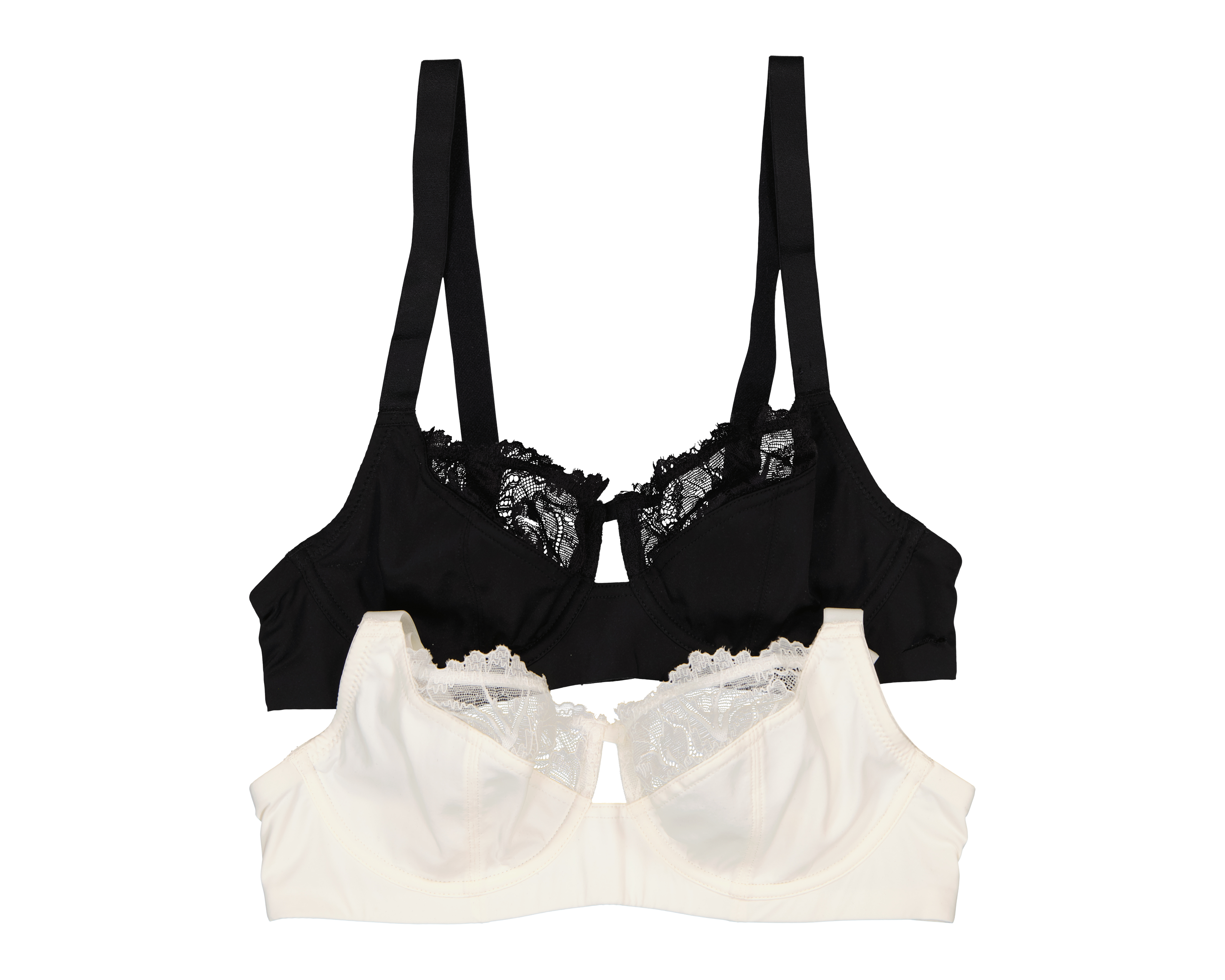 Foto 2 pulgar | Foto 1 | Brasier Media Copa con Encaje Beauty Secret 2 Pack