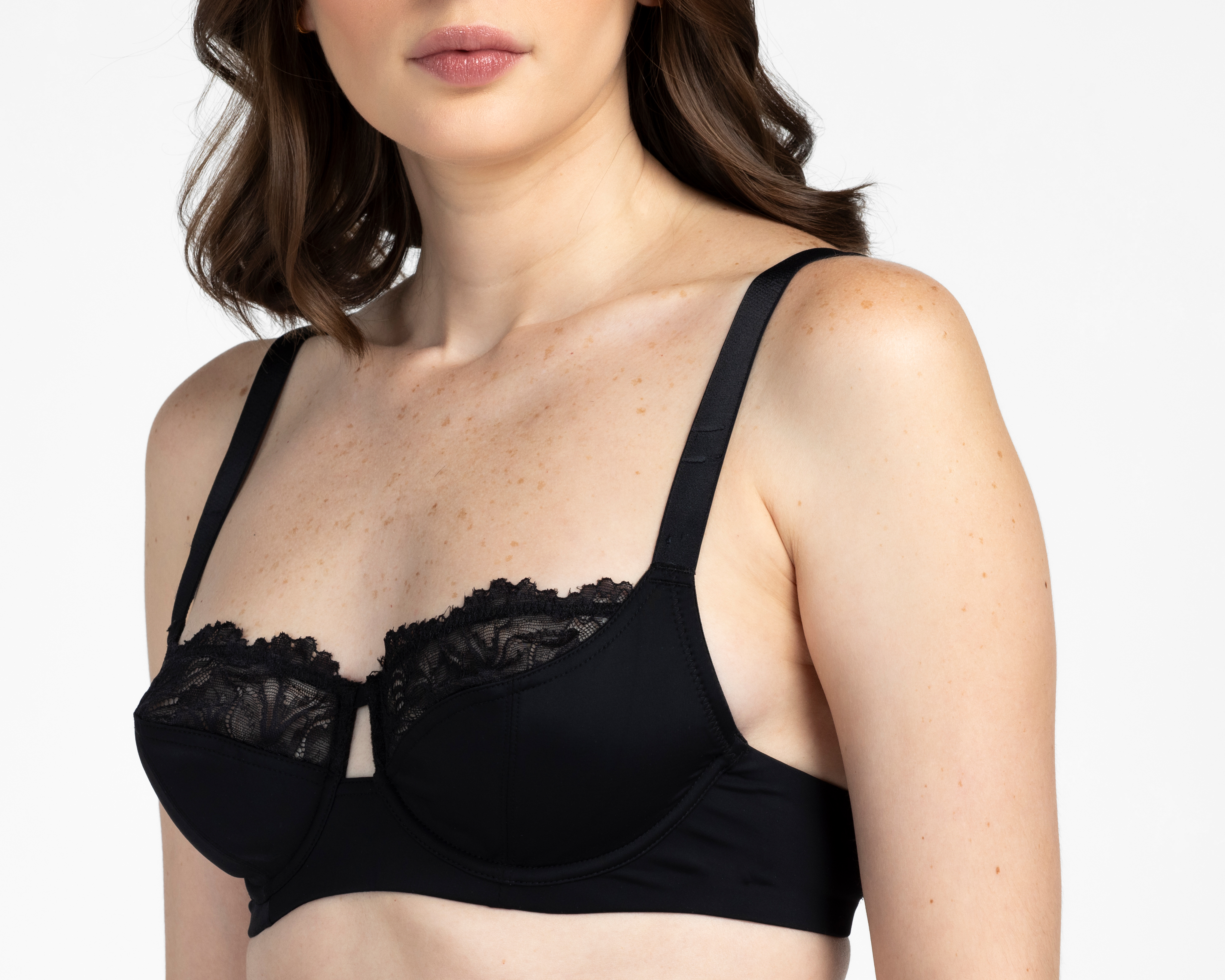 Foto 5 pulgar | Foto 4 | Brasier Media Copa con Encaje Beauty Secret 2 Pack