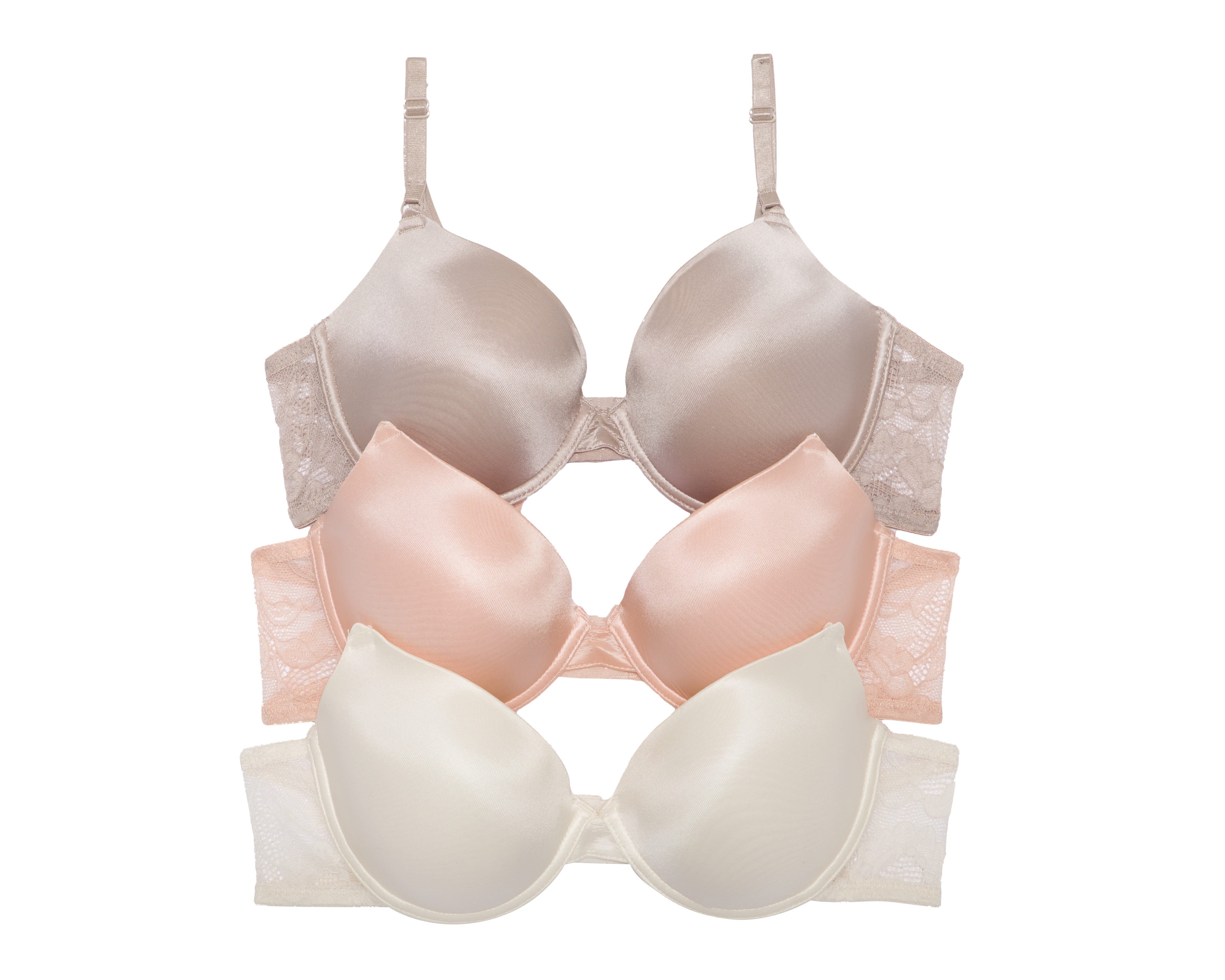 Foto 1 | Foto 1 | Brasier Copa Completa con Encaje Beauty Secret 3 Pack