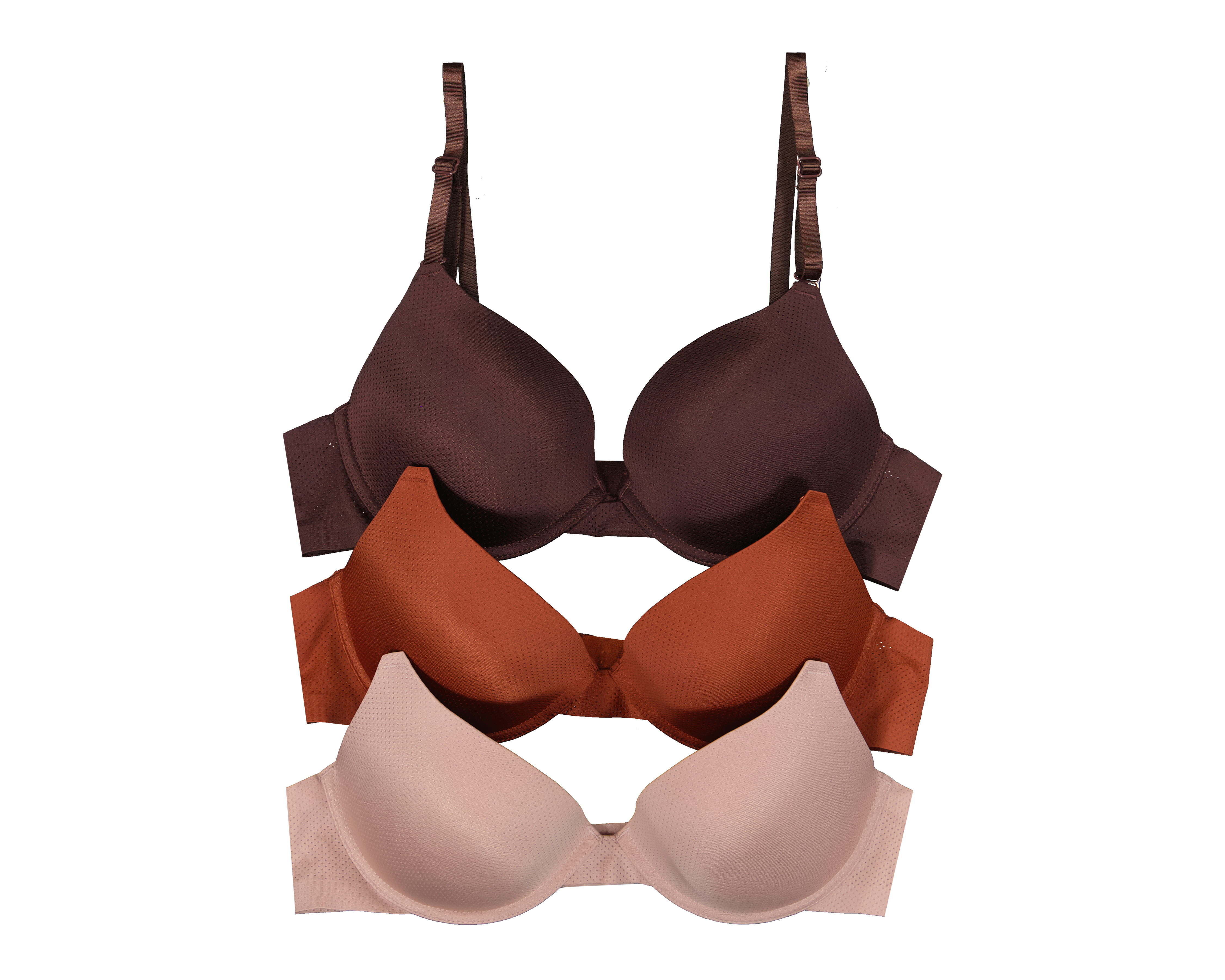 Brasier Media Copa con Corte Láser Beauty Secret 3 Piezas