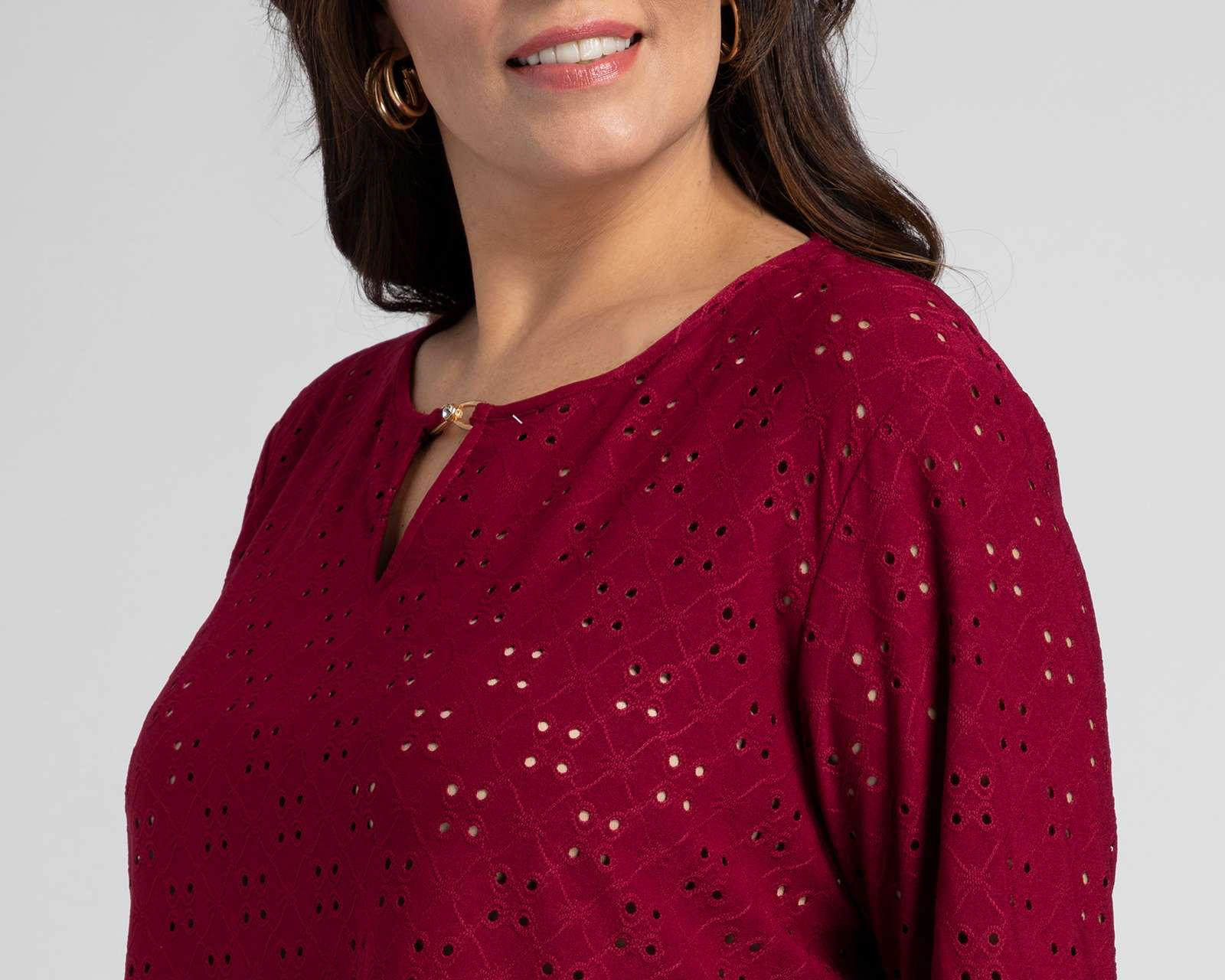 Foto 3 | Foto 4 | Blusa Lady Sun Tinta Cuello Redondo