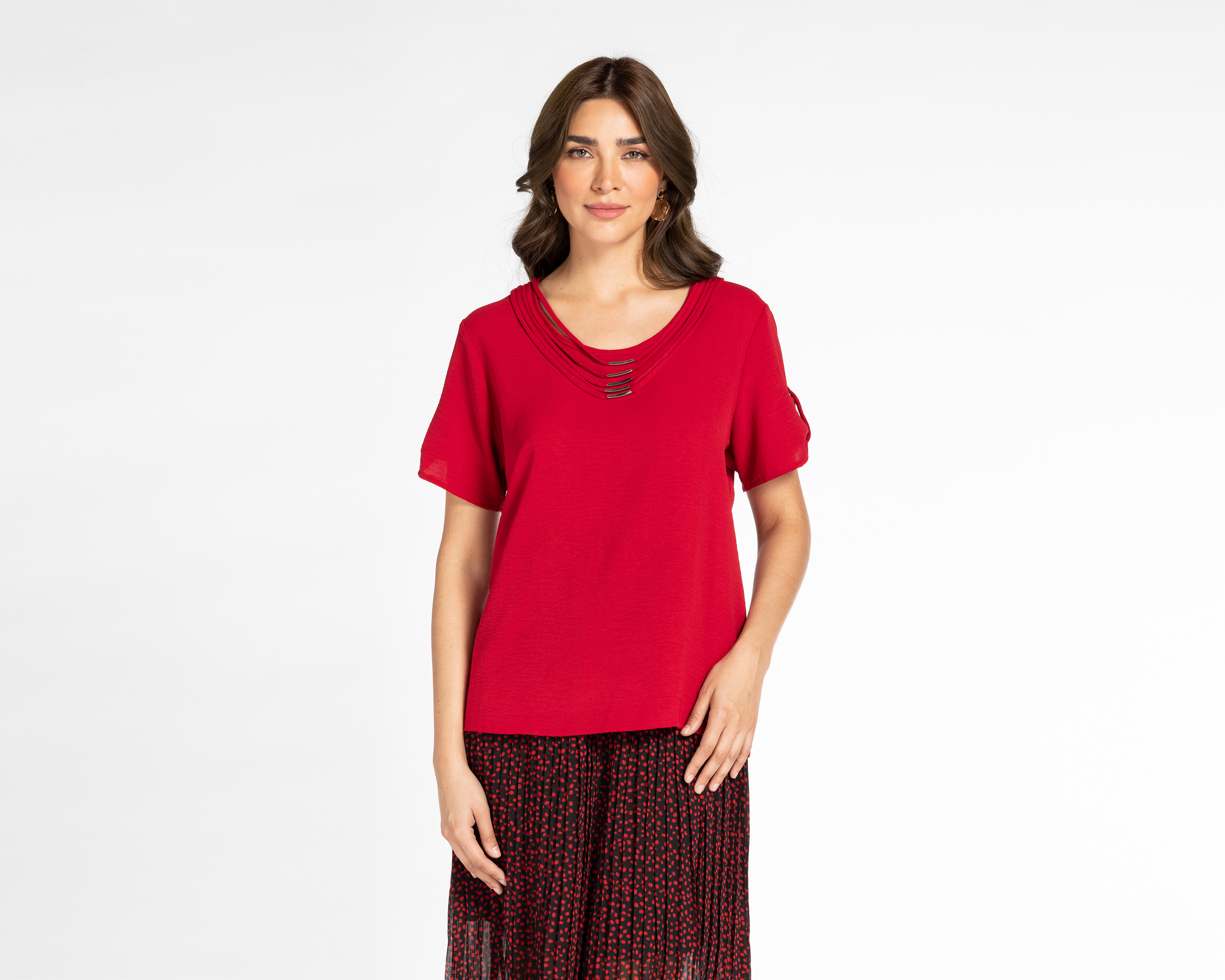 Foto 1 | Foto 1 | Blusa Sahara Manga Corta con Detalles en Cuello