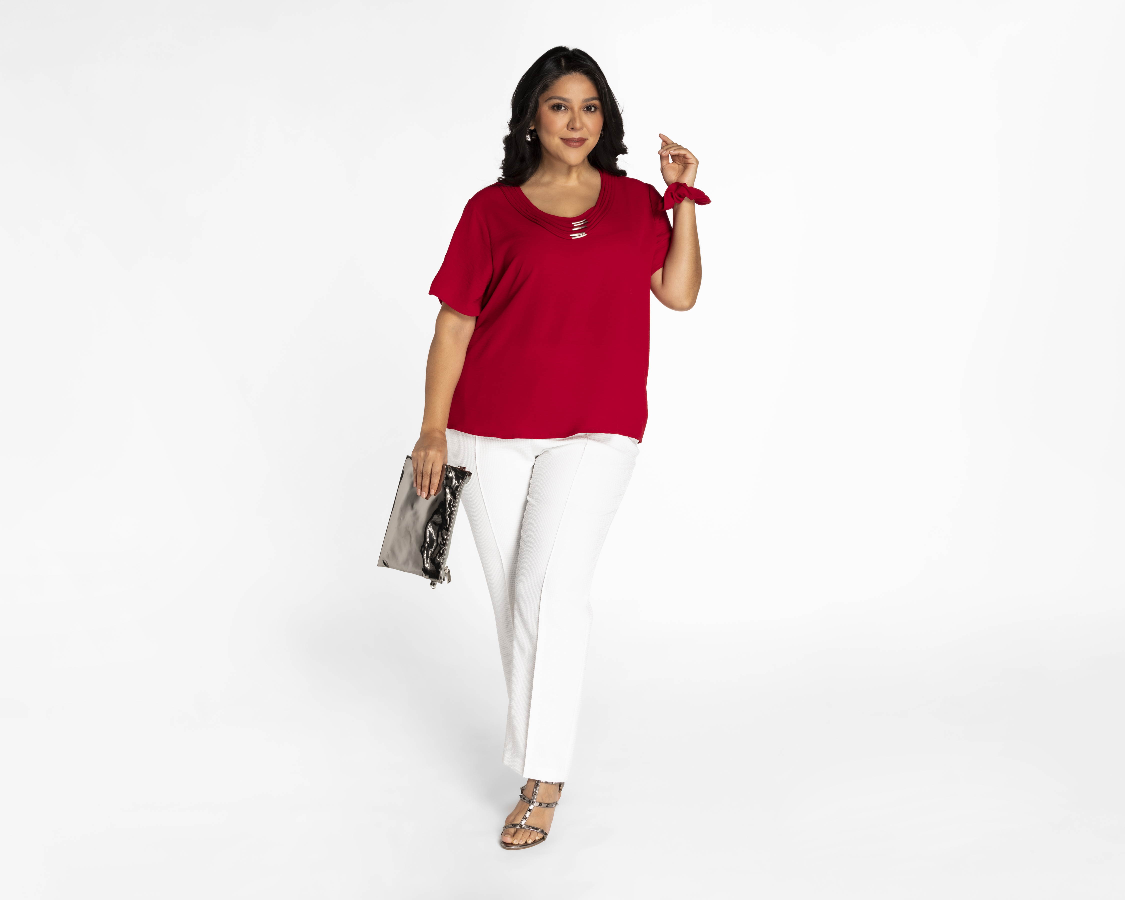 Foto 5 | Foto 5 | Blusa Sahara Manga Corta con Detalles en Cuello