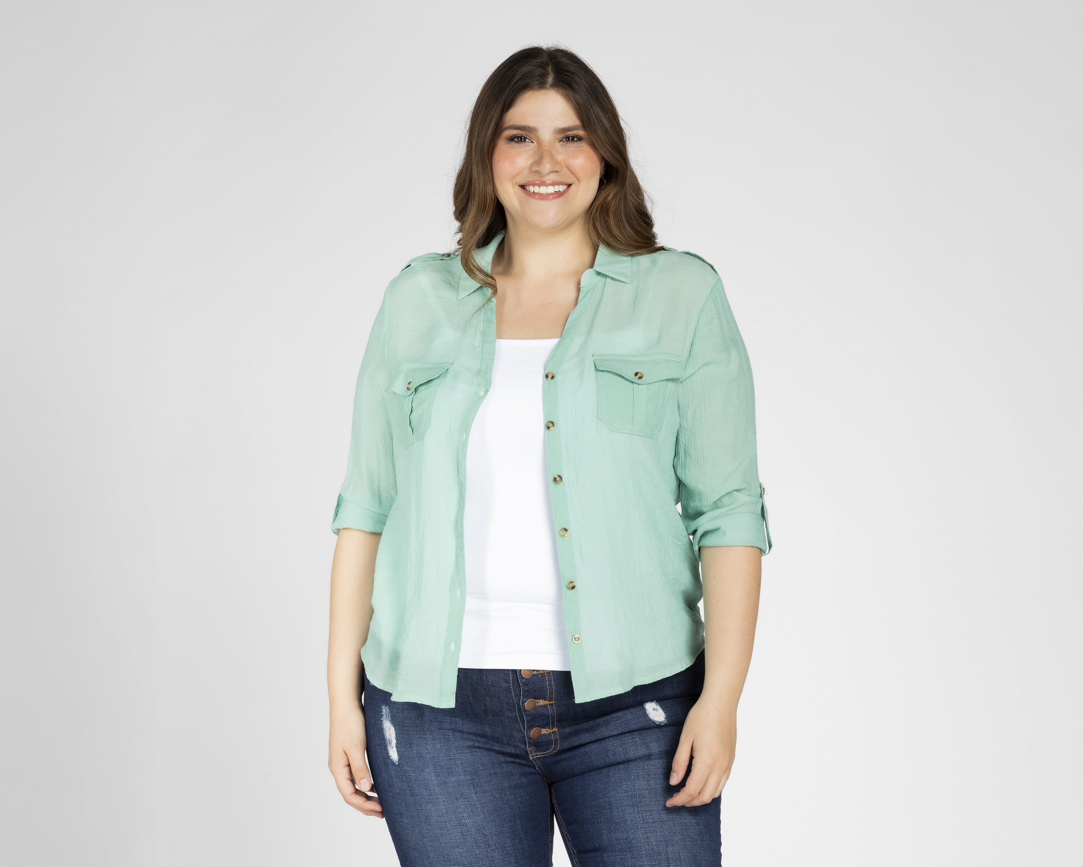 Foto 5 pulgar | Foto 4 | Blusa Refill con Elevadores