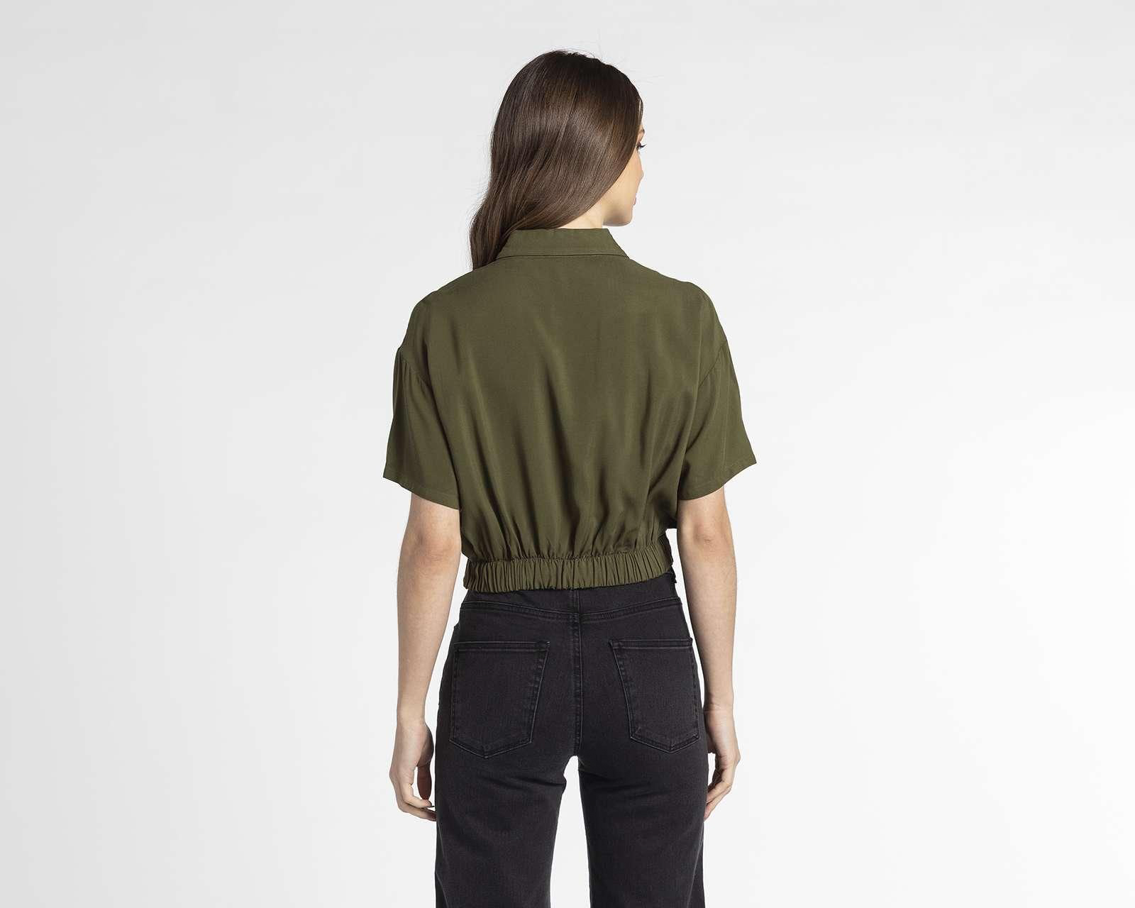 Foto 4 pulgar | Foto 3 | Blusa Refill Manga Corta con Botones