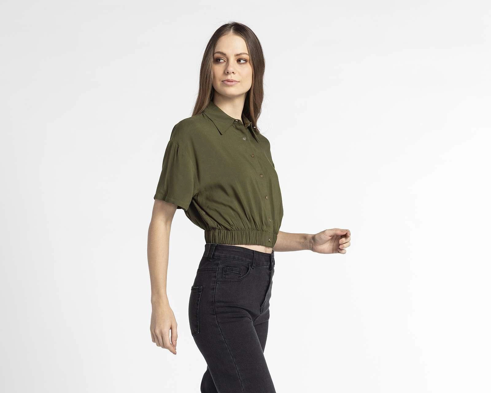 Foto 5 pulgar | Foto 4 | Blusa Refill Manga Corta con Botones