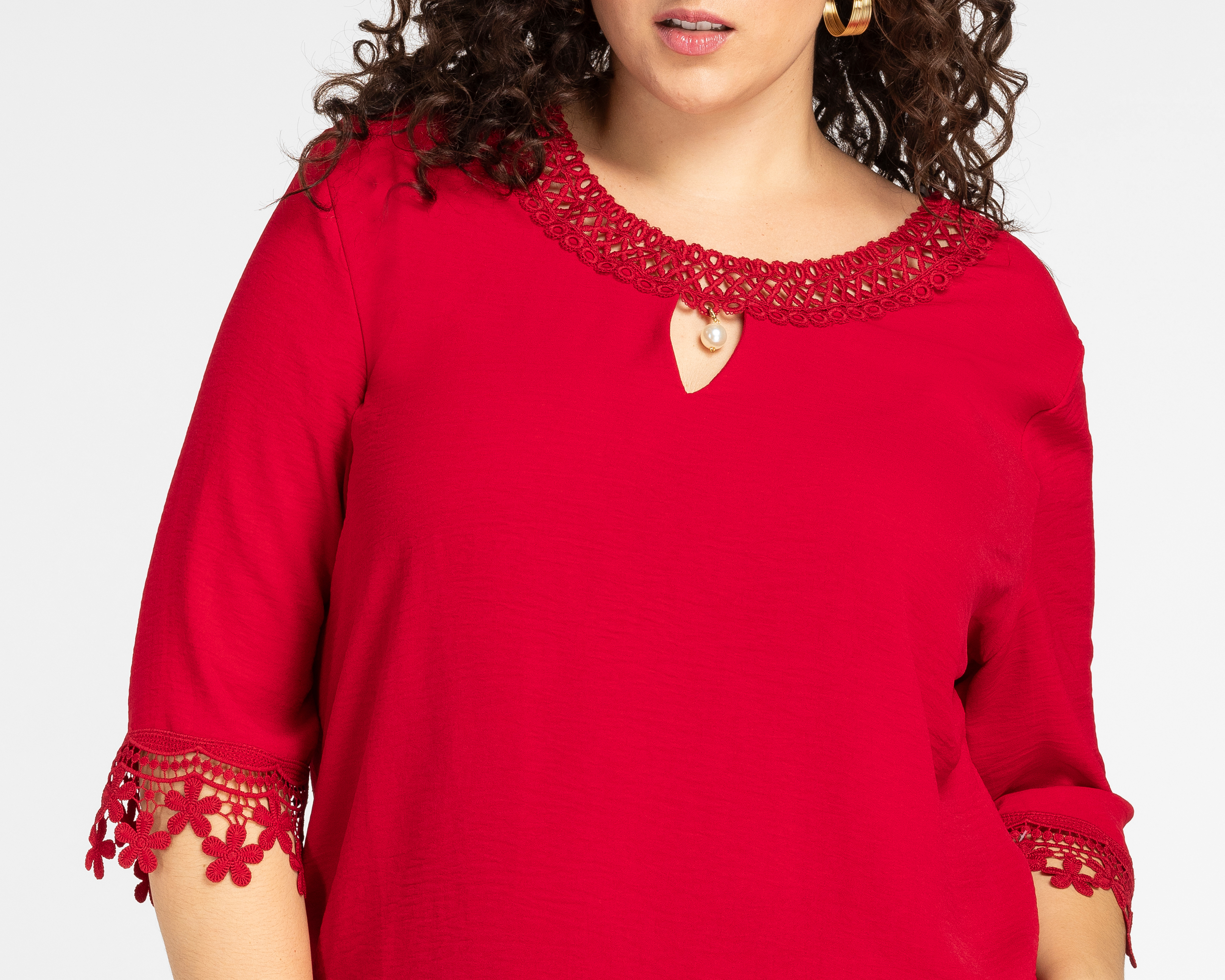 Foto 5 pulgar | Foto 4 | Blusa Lady Sun Manga Corta con Bordado