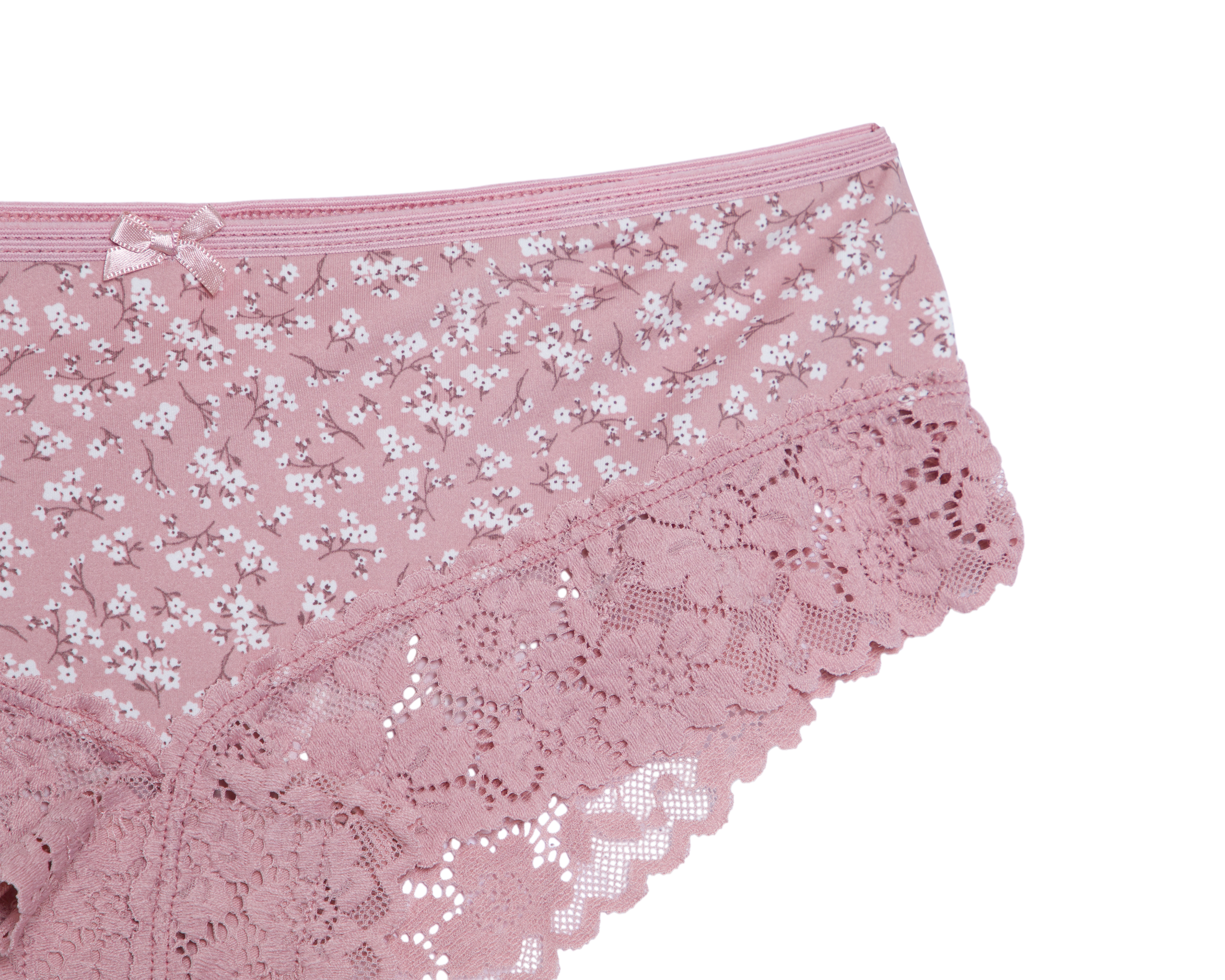 Foto 4 pulgar | Foto 3 | Bóxer con Encaje Frescura para Mujer 3 Pack