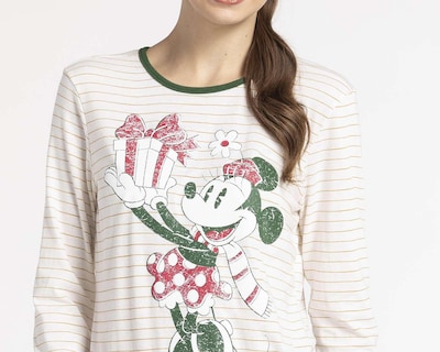 Foto 3 | Foto 3 | Pijama Navideña Disney Minnie Mouse para Mujer 3 Piezas