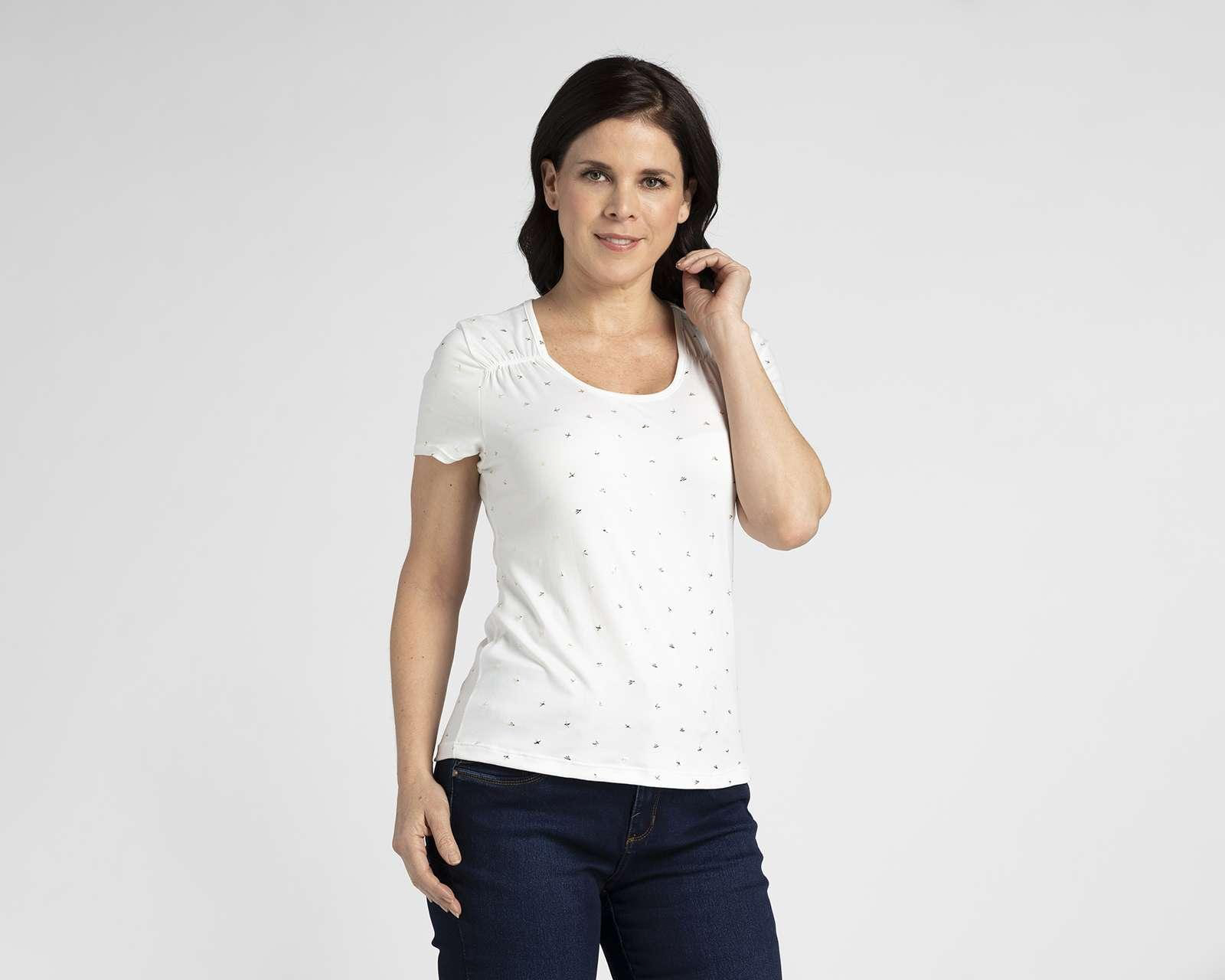 Playera Blanca Lady Sun para Mujer