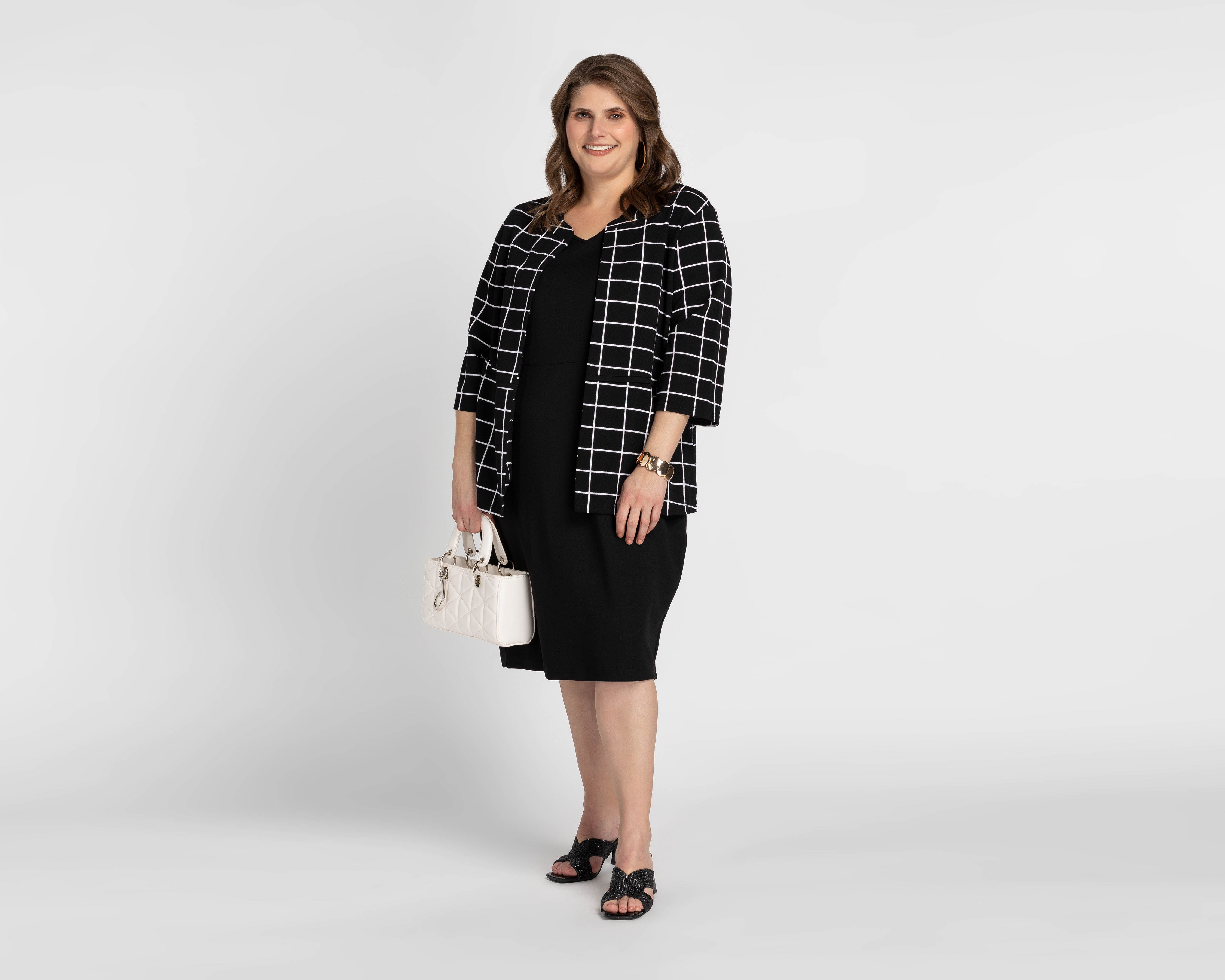 Foto 5 | Foto 5 | Vestido Casual Lady Sun con Sobreprenda a Cuadros