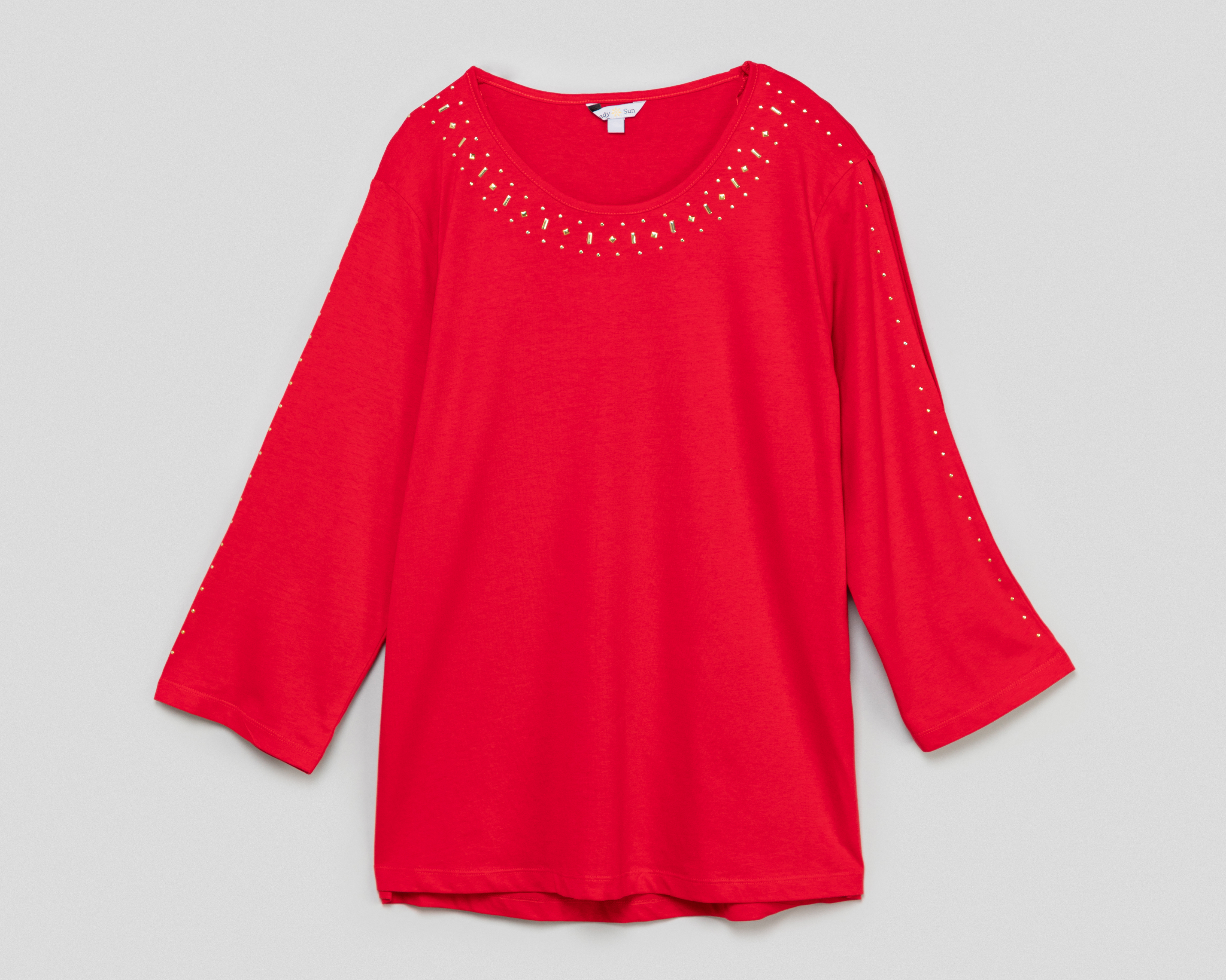 Foto 2 pulgar | Foto 1 | Blusa Lady Sun Manga 3/4 para Mujer