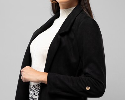 Foto 4 | Foto 4 | Blazer Jennifer Lopez Negro para Mujer
