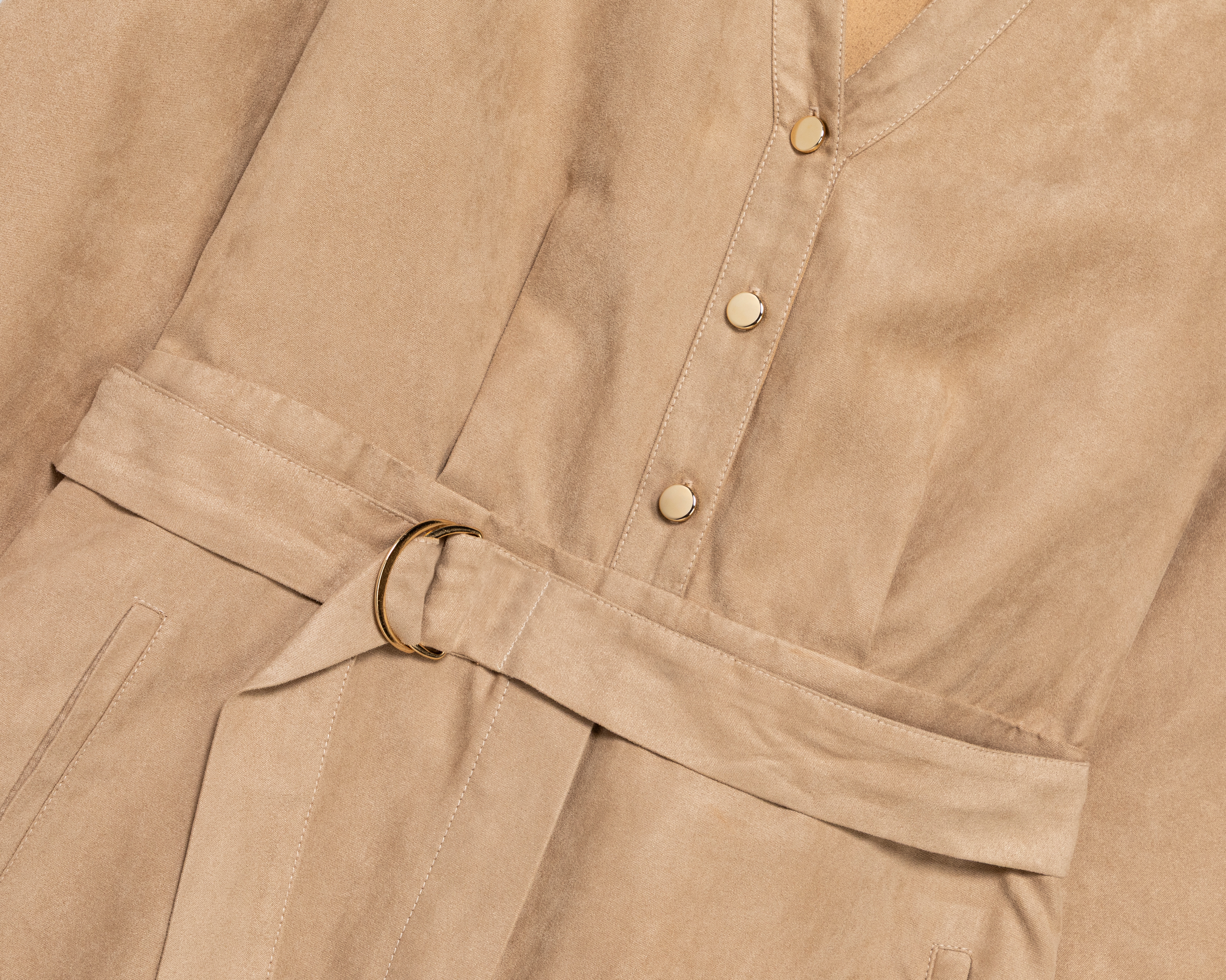 Foto 3 | Foto 3 | Vestido Casual Sahara Corto Beige para Mujer