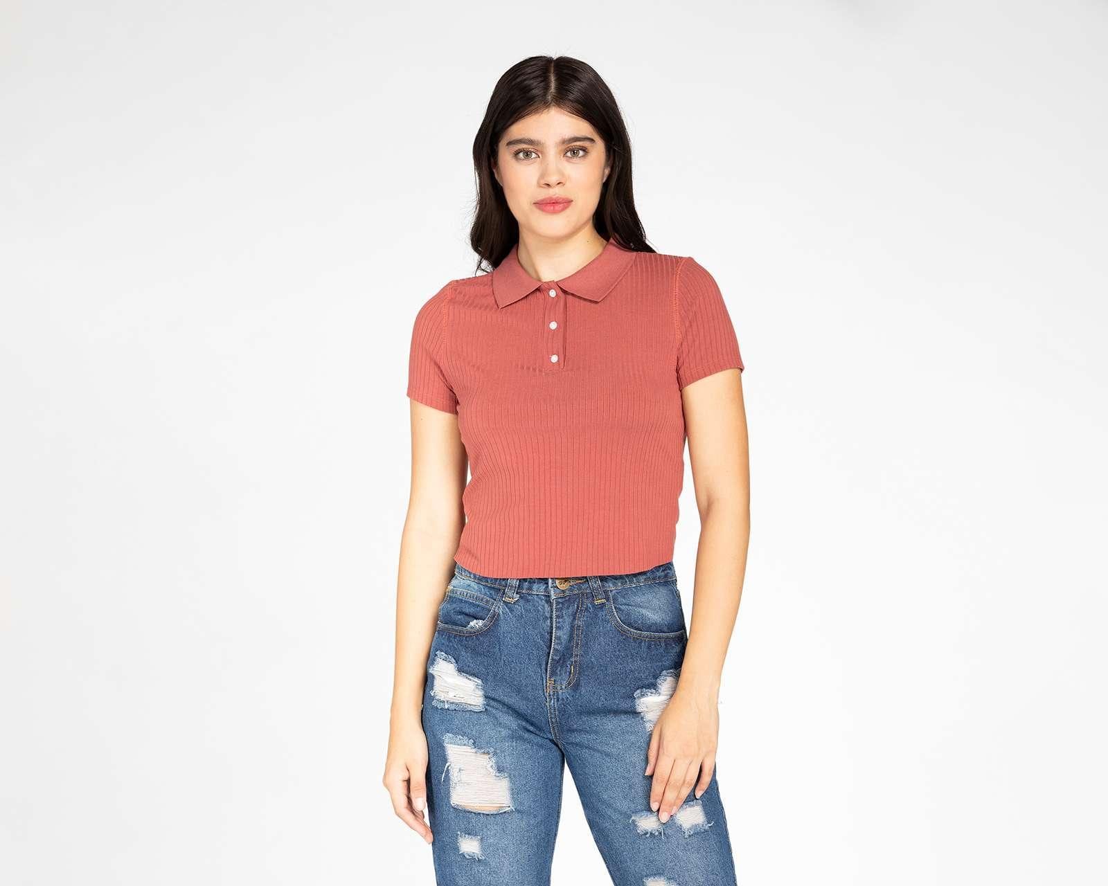 Playera 18 Forever Manga Corta Tipo Polo