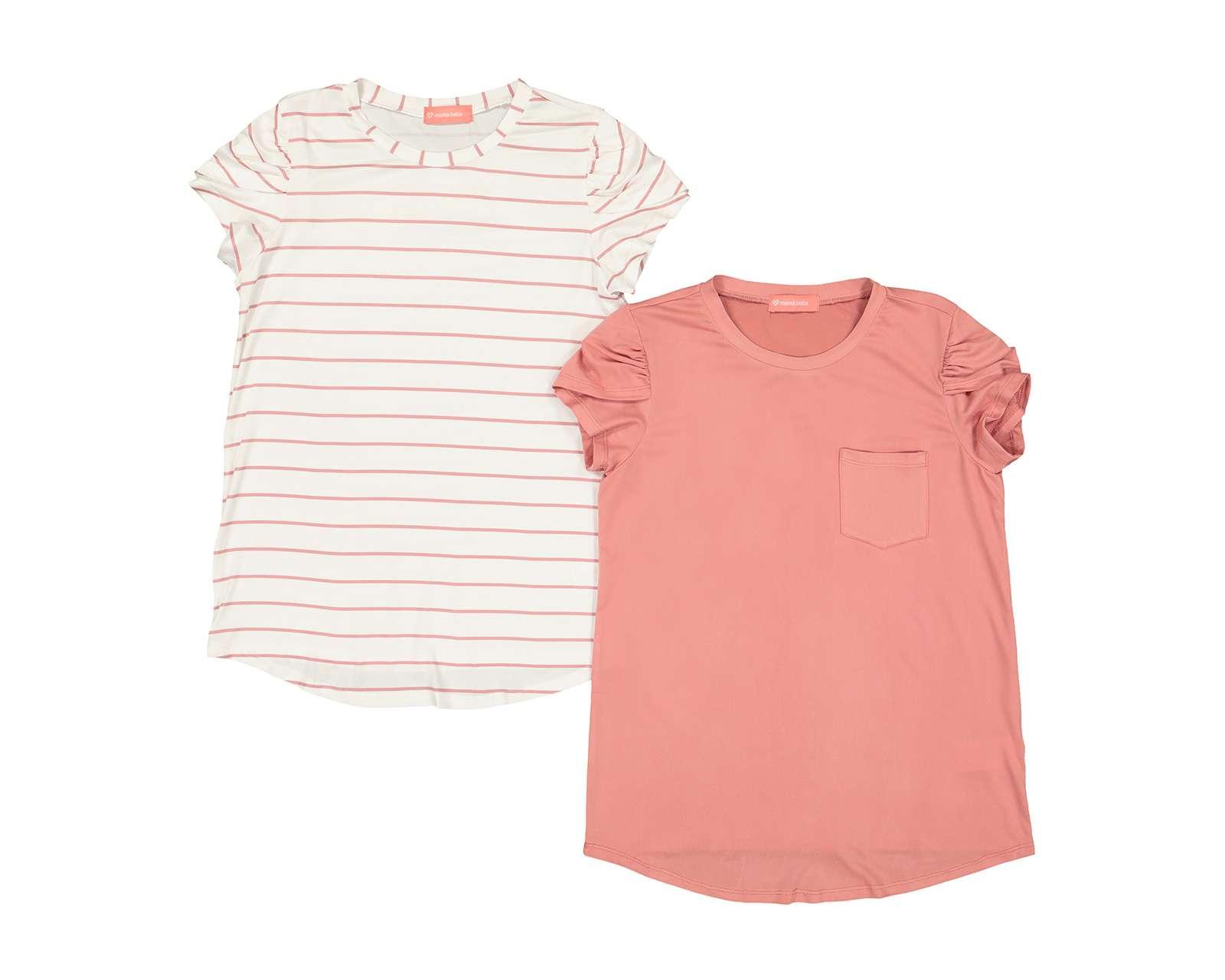 Foto 2 pulgar | Foto 1 | Blusa de Maternidad Mamá Bella Manga Corta 2 Piezas