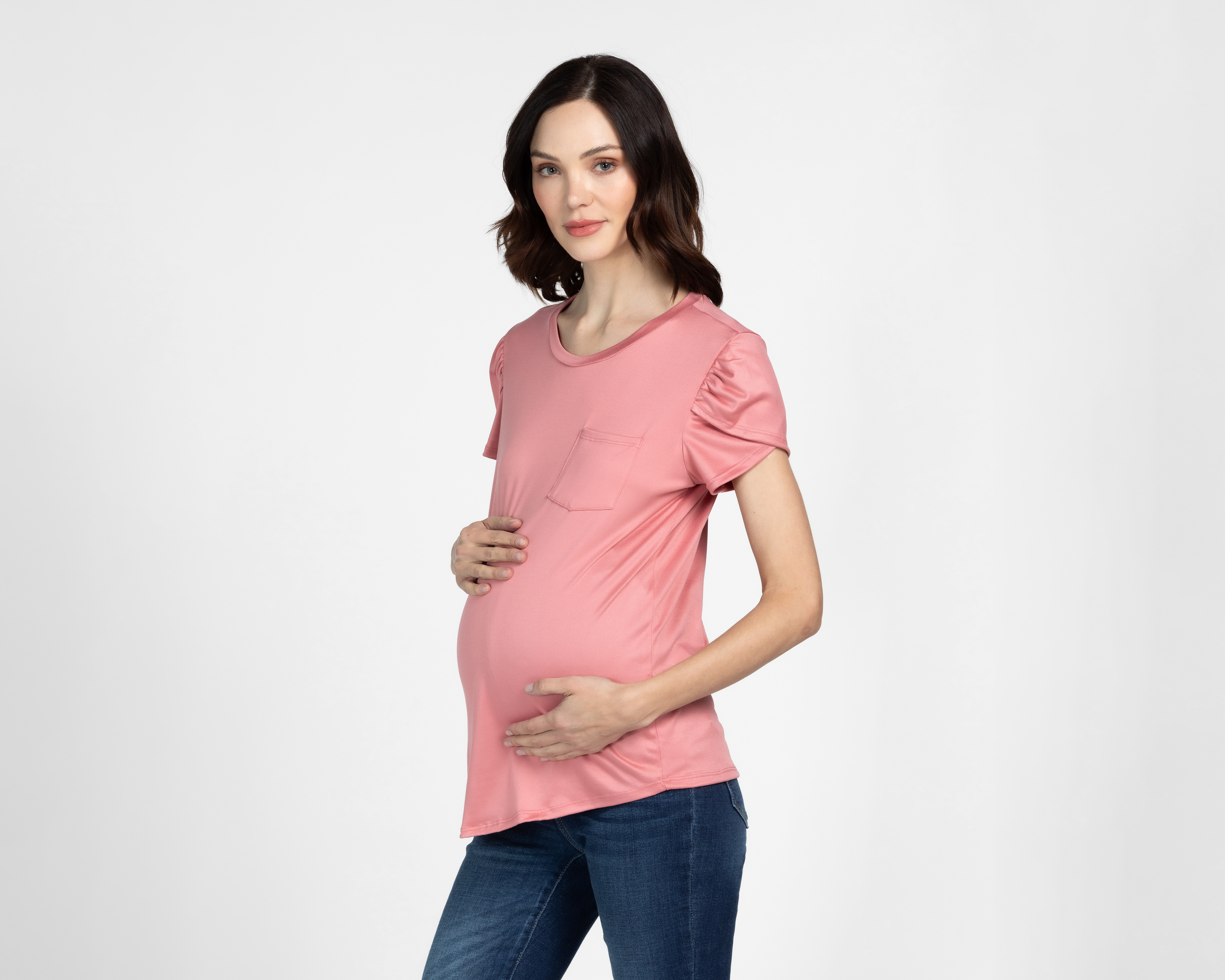 Foto 3 pulgar | Foto 2 | Blusa de Maternidad Mamá Bella Manga Corta 2 Piezas