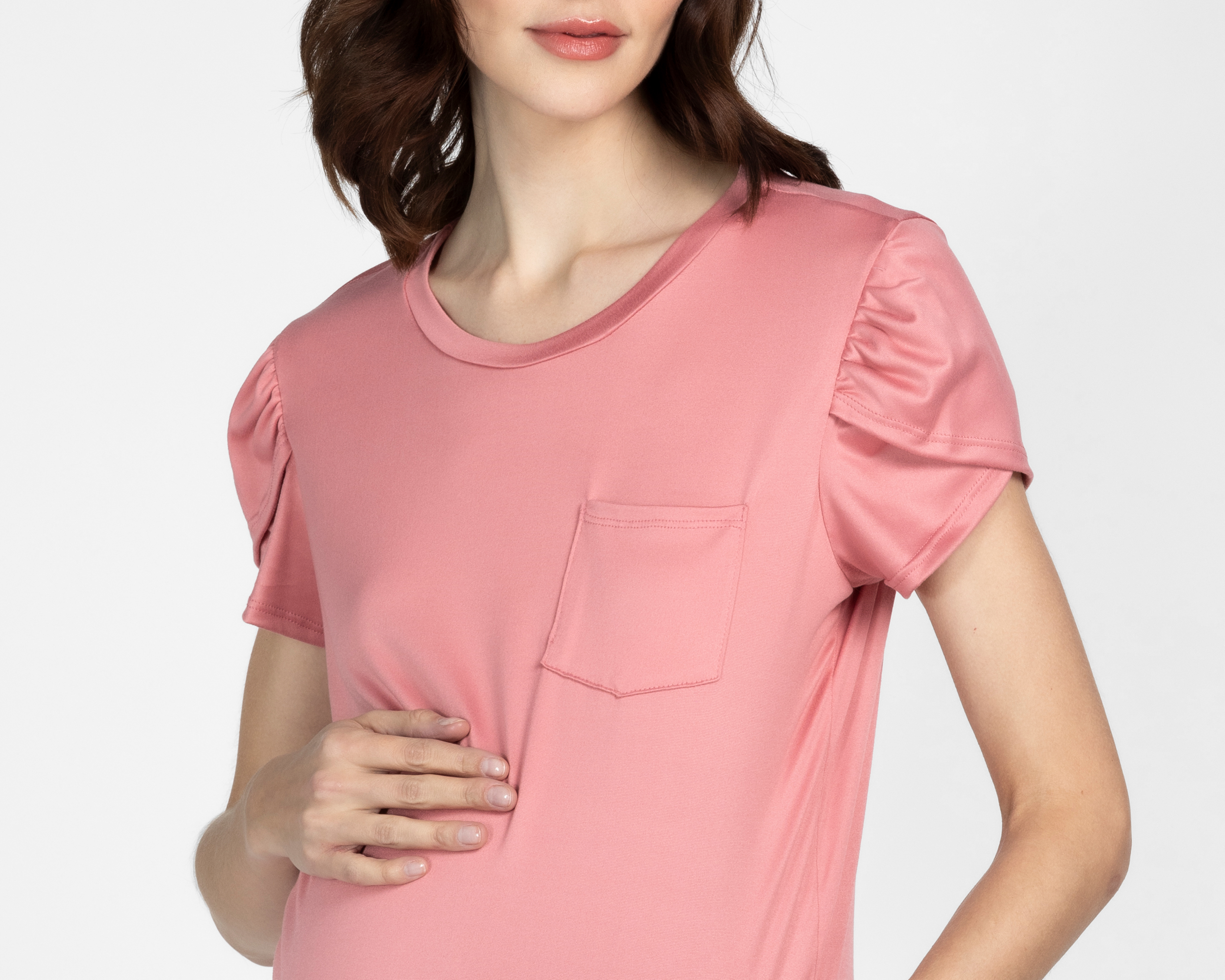 Foto 6 pulgar | Foto 5 | Blusa de Maternidad Mamá Bella Manga Corta 2 Piezas