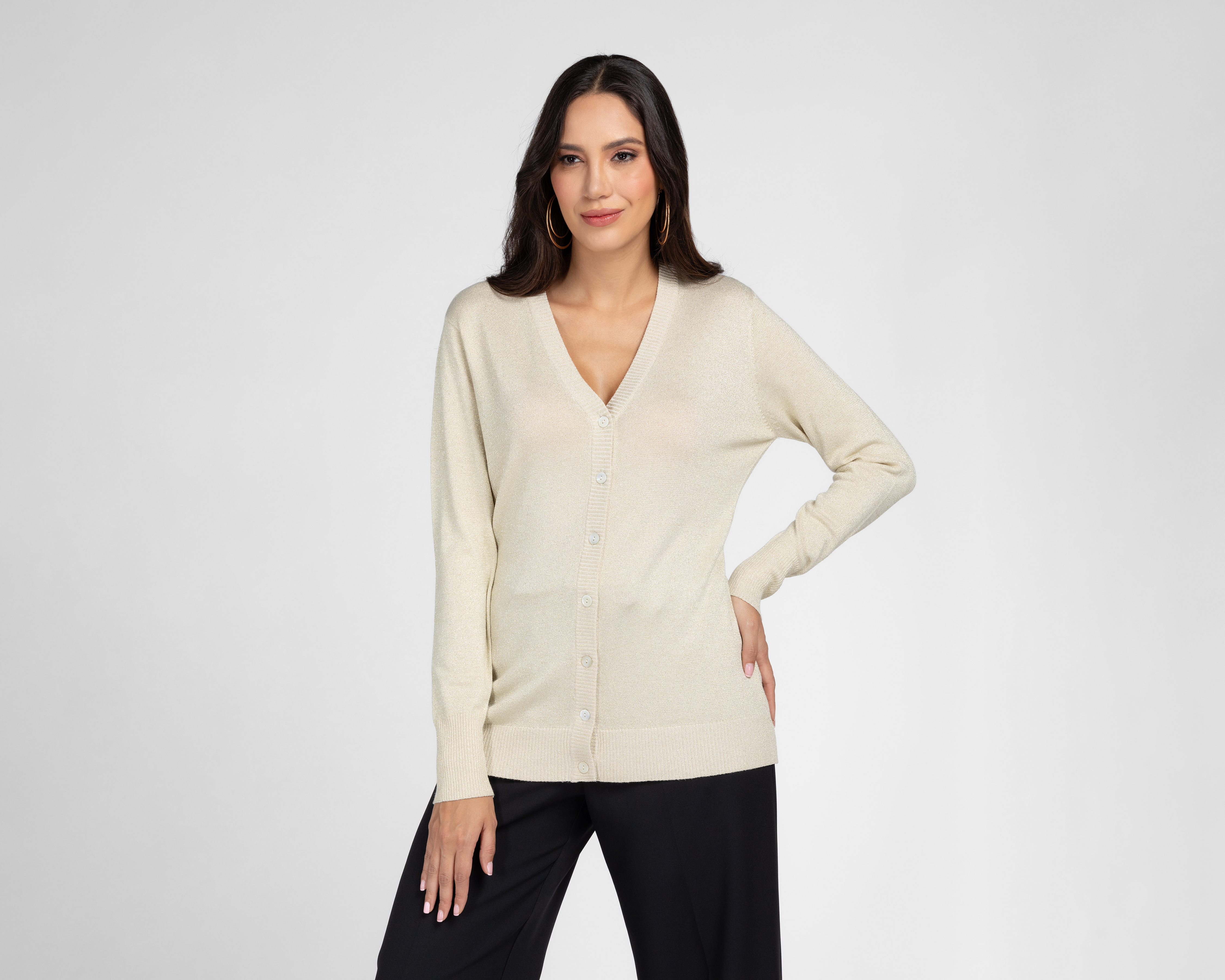 Foto 1 | Foto 1 | Cárdigan Sahara Beige con Botones