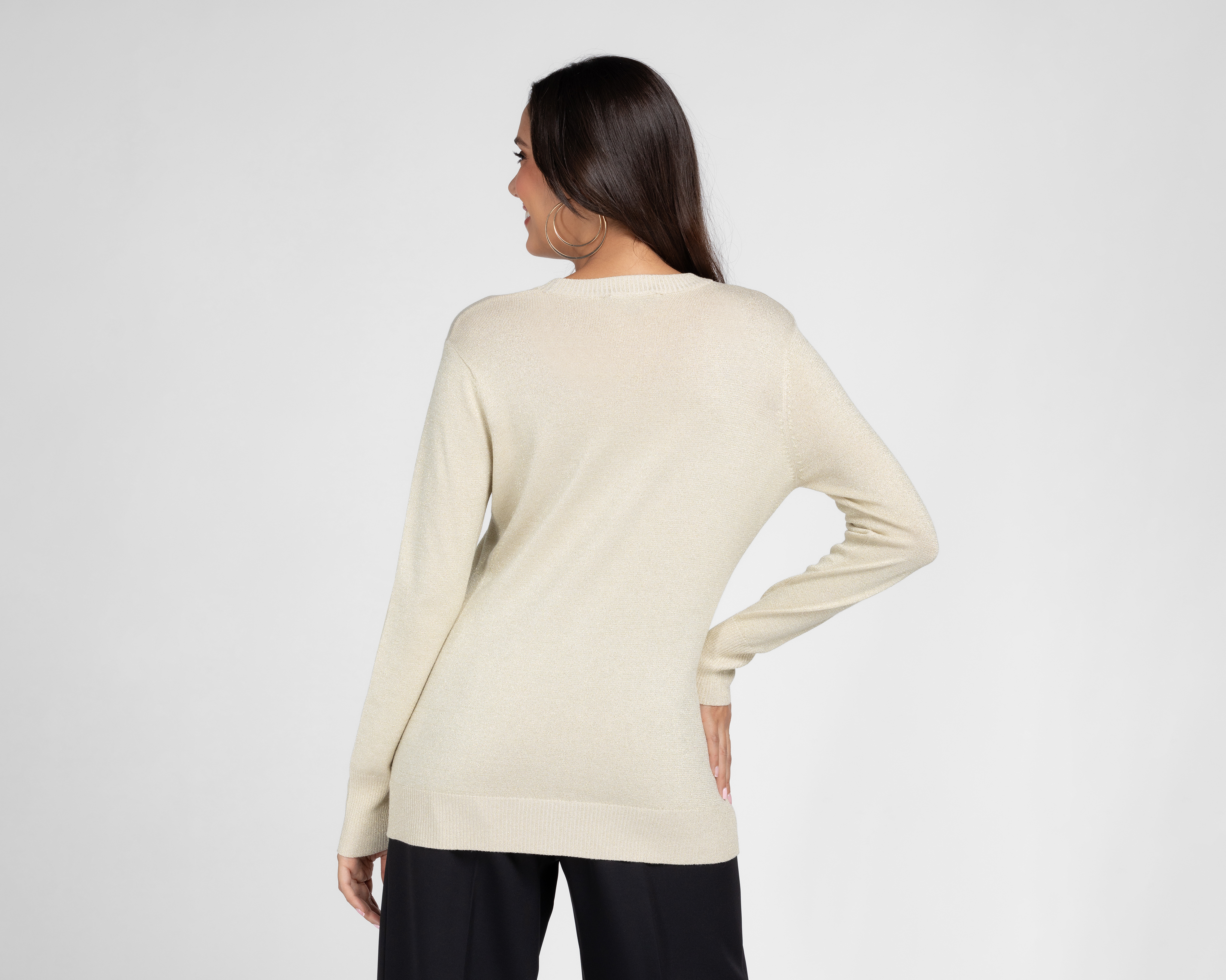 Foto 4 pulgar | Foto 3 | Cárdigan Sahara Beige con Botones