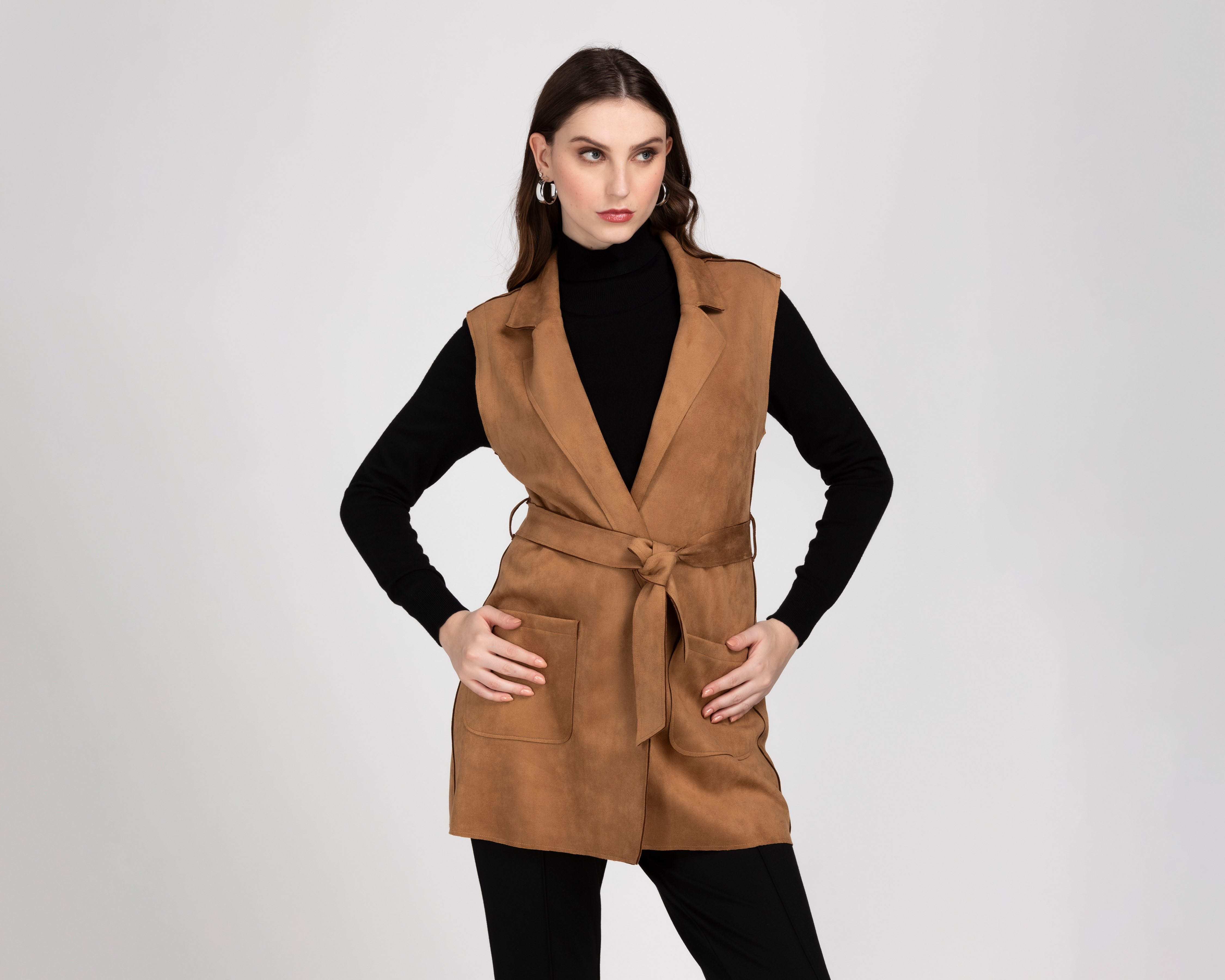 Chaleco Café Sahara para Mujer