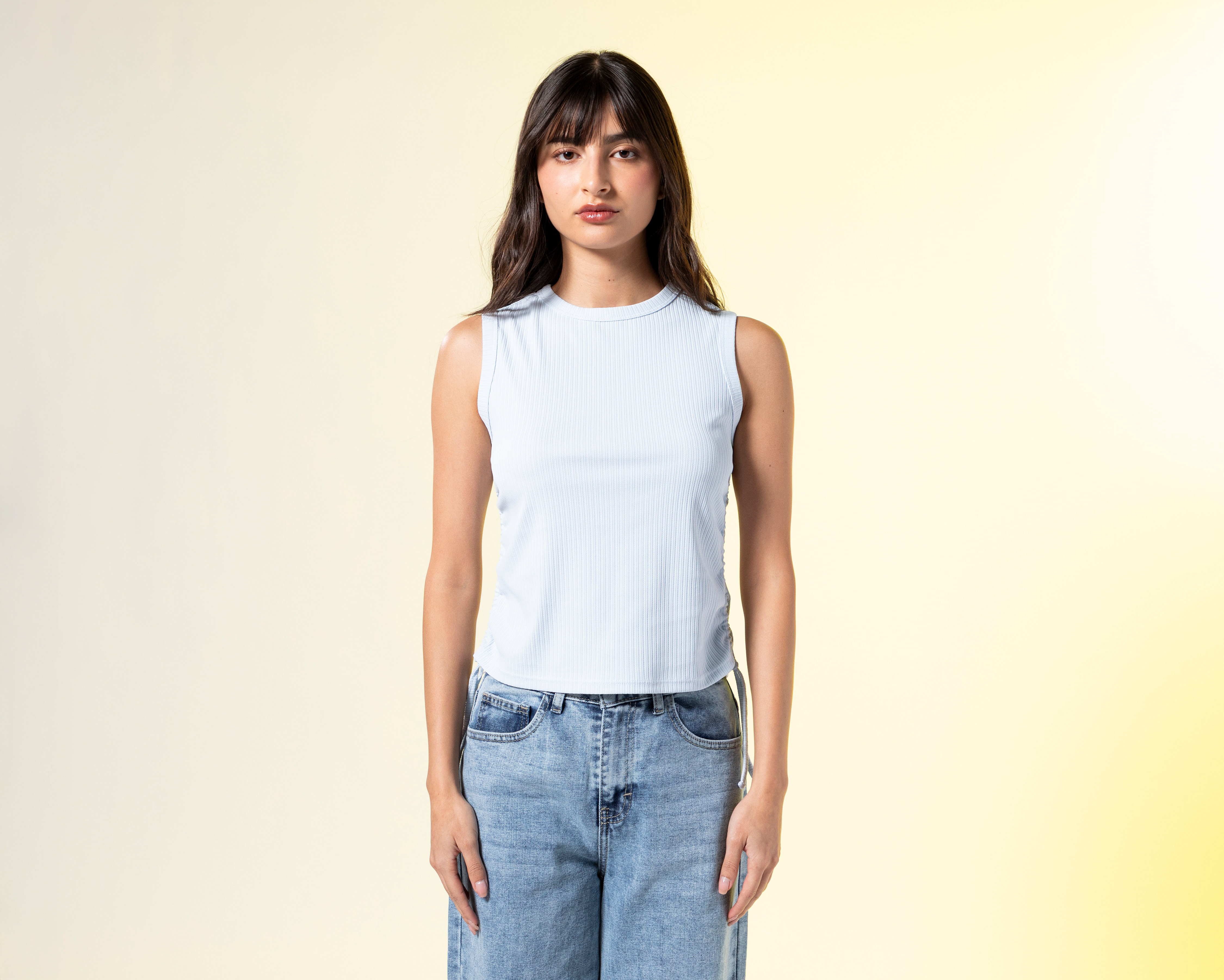 Playera Azul Strona para Mujer