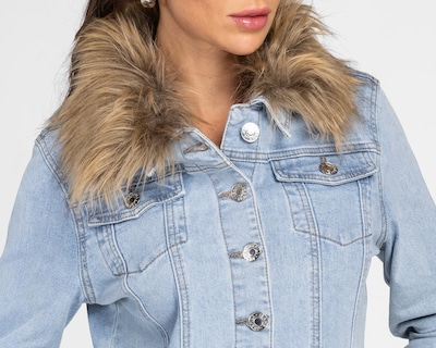 Foto 4 | Foto 4 | Chamarra de Mezclilla con Peluche Refill para Mujer