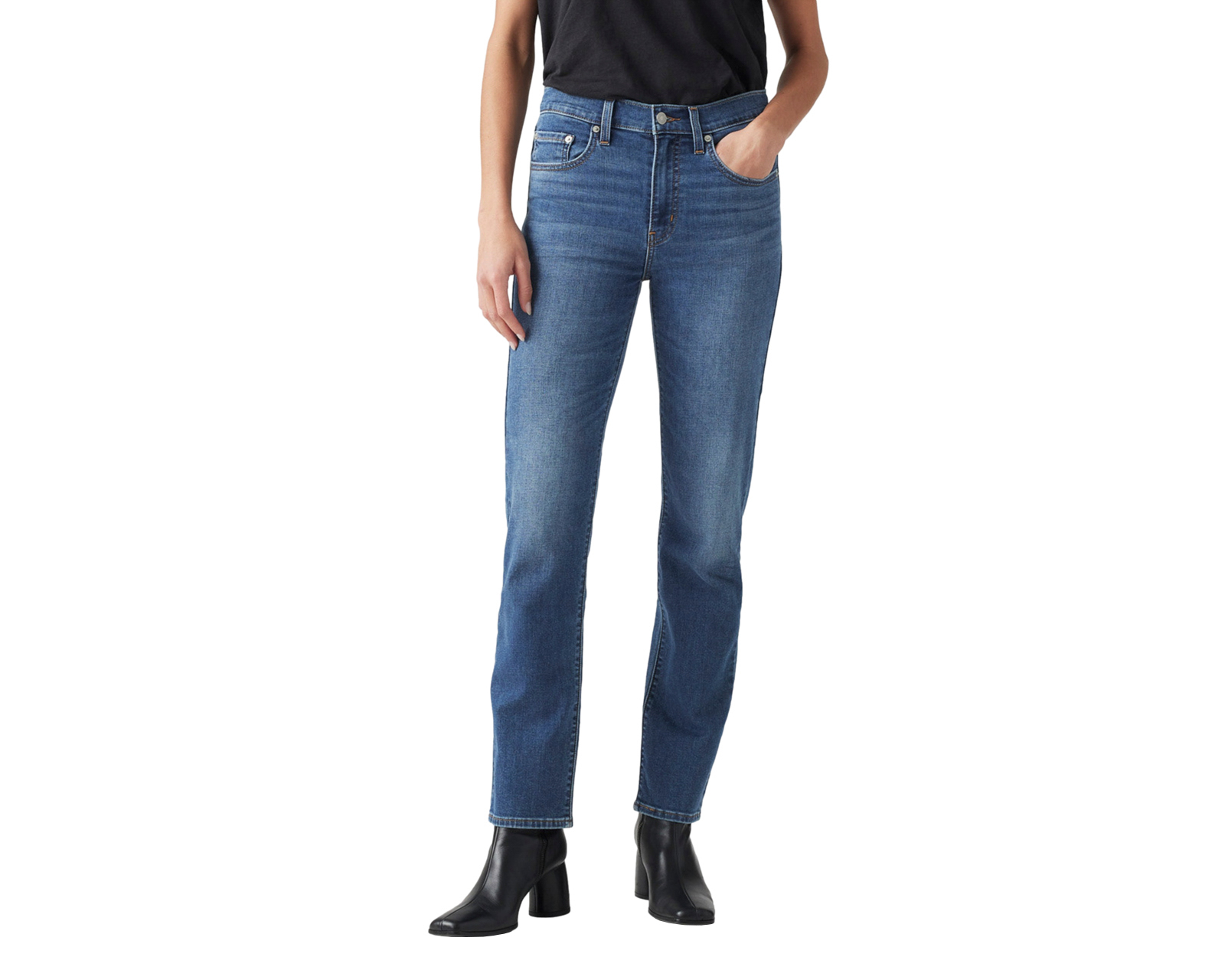 Foto 2 pulgar | Foto 1 | Jeans Levi's 724 High Rise Straight para Mujer