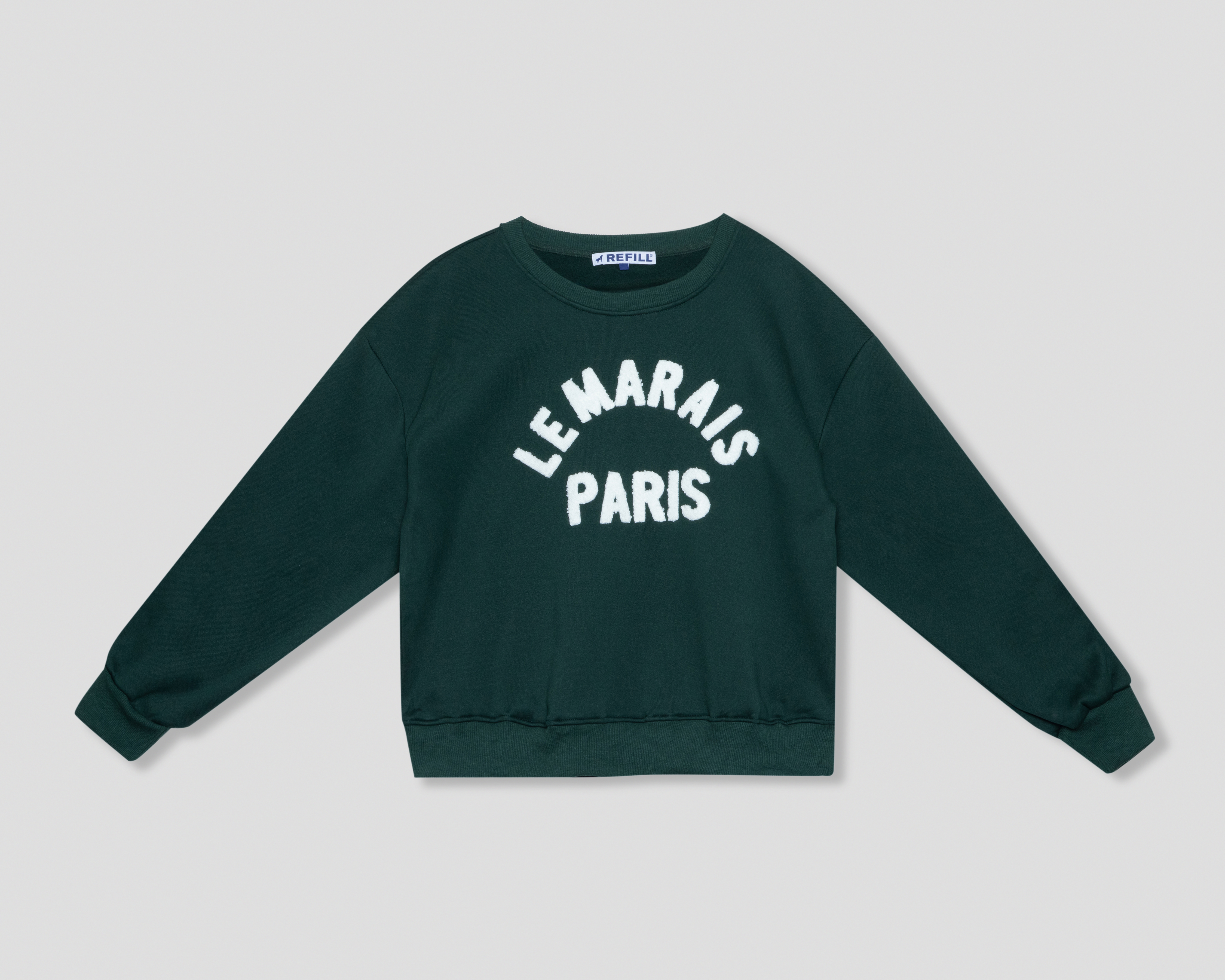 Sudadera Verde Refill para Mujer