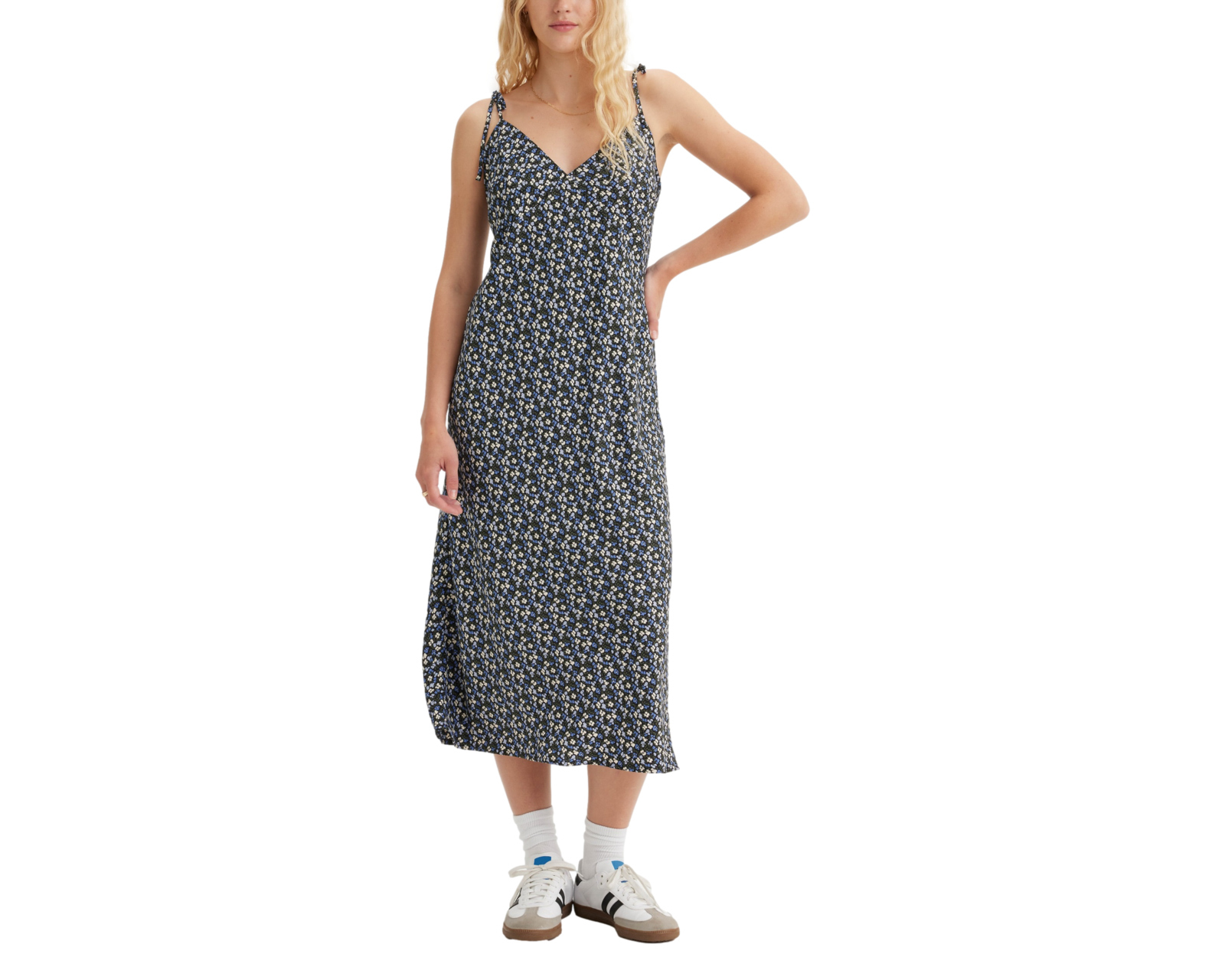 Vestido Casual Levi's Midi Floral sin Mangas