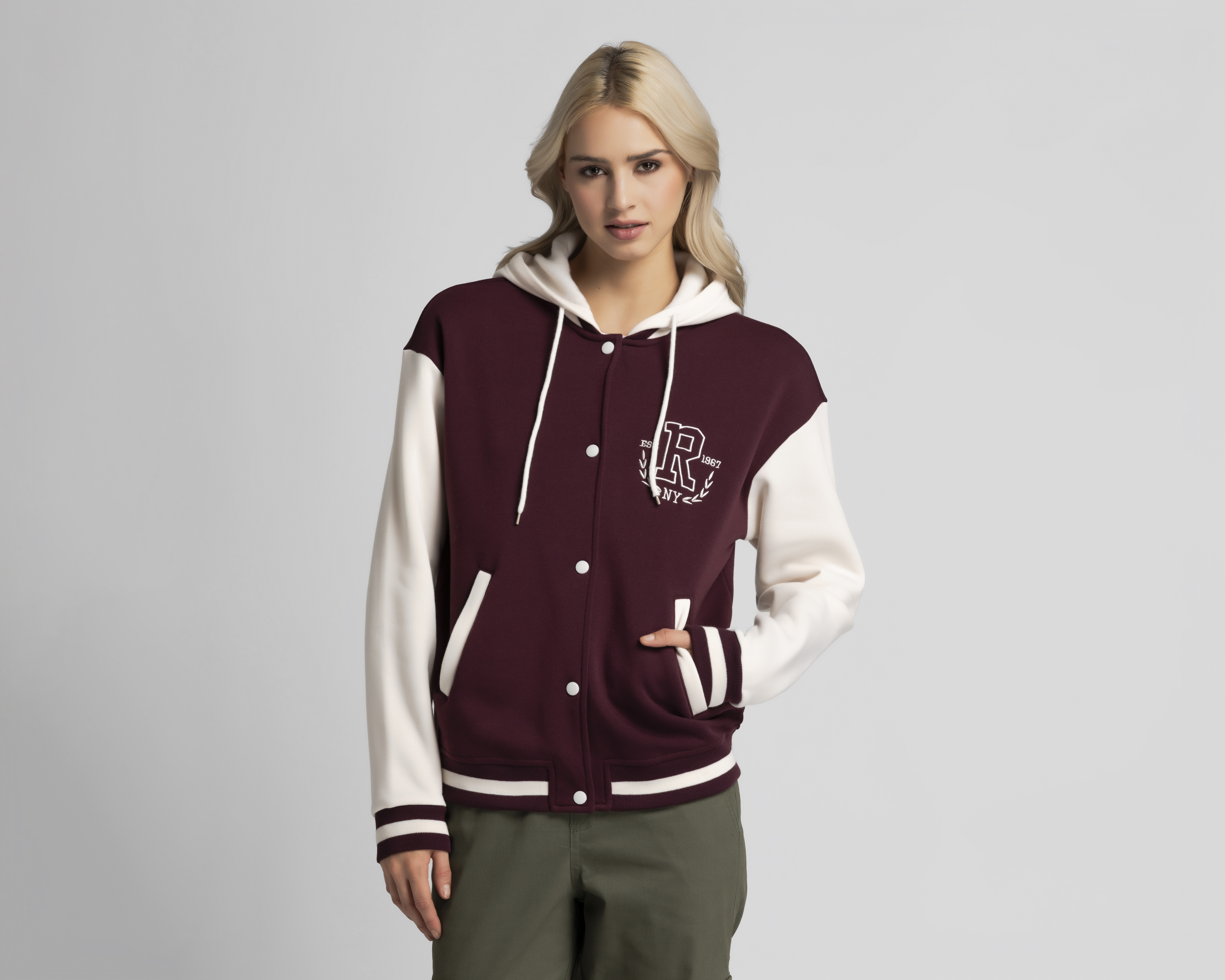Foto 2 pulgar | Foto 1 | Sudadera con Capucha Refill para Mujer