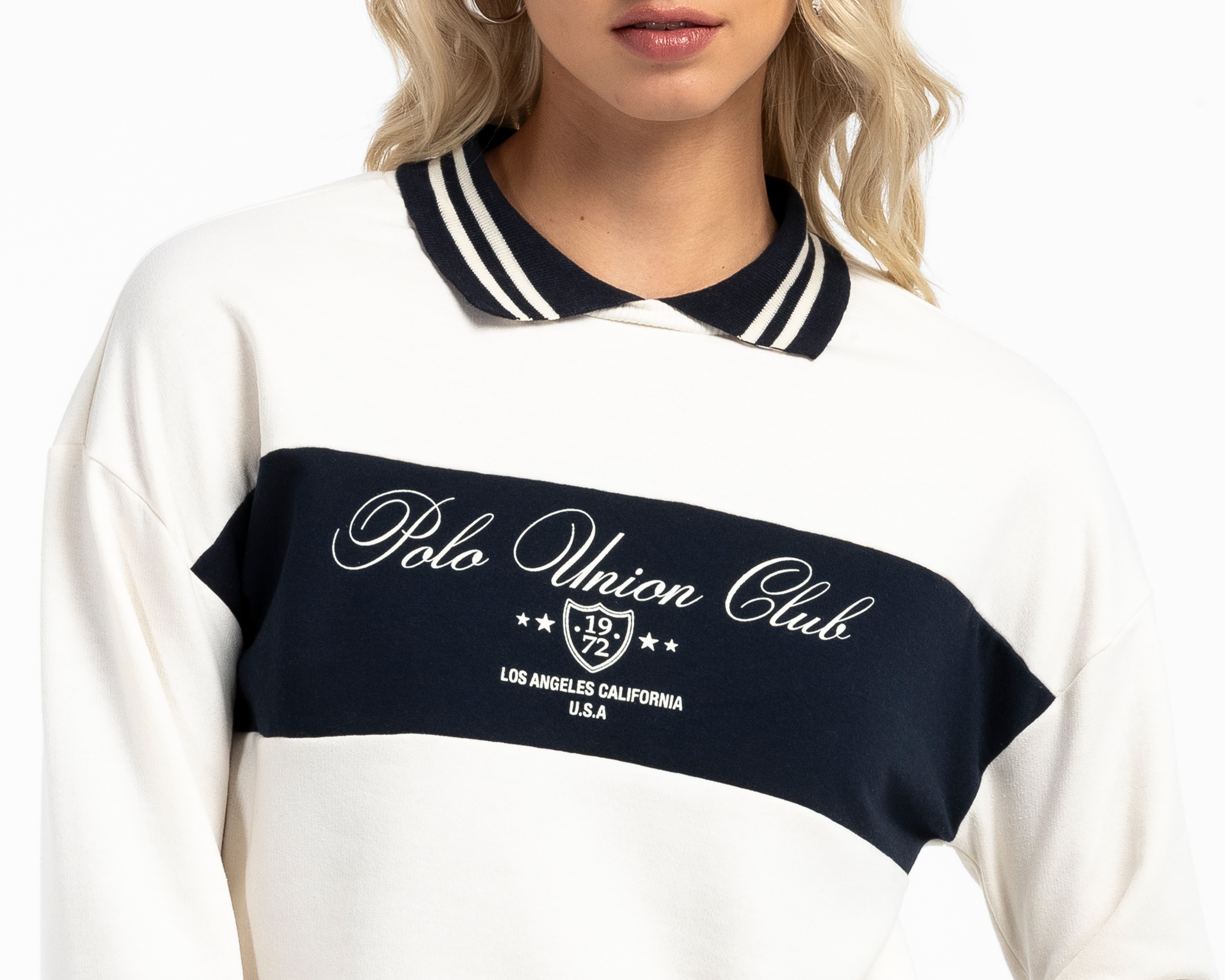 Foto 4 | Foto 4 | Sudadera Blanca Polo Union Club para Mujer