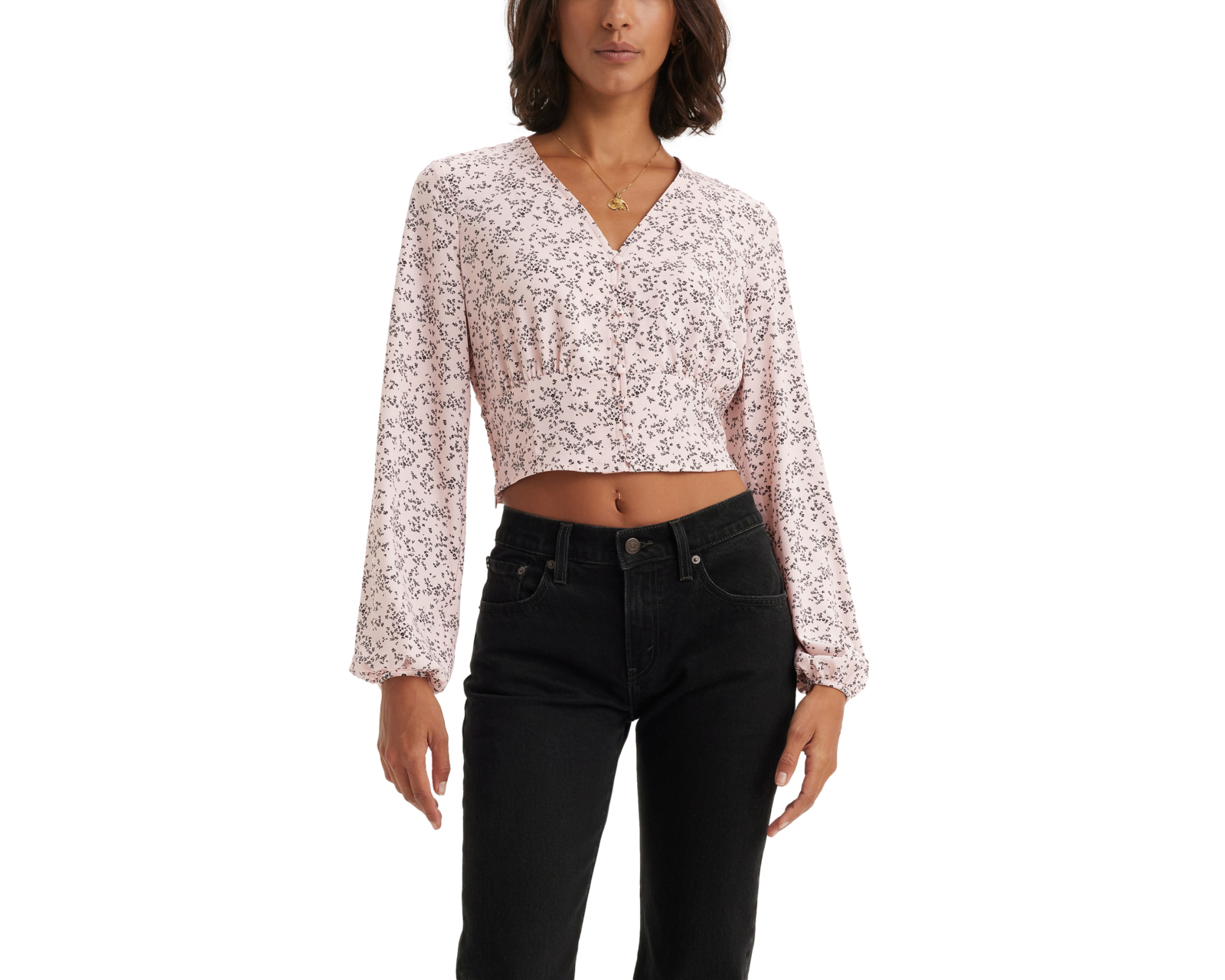 Foto 2 pulgar | Foto 1 | Blusa Floral Levi's para Mujer