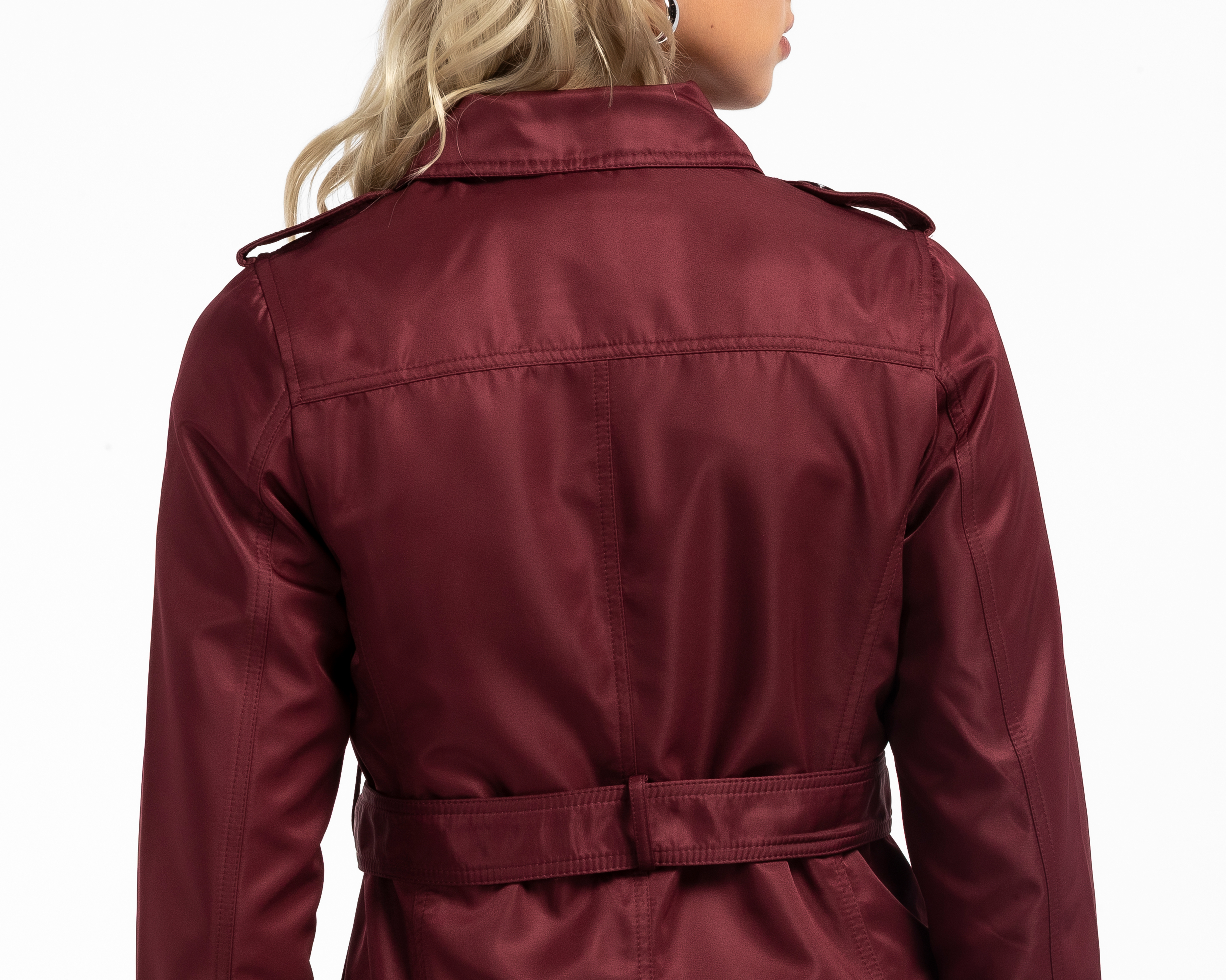 Foto 5 | Foto 5 | Gabardina con Cinturón Refill para Mujer