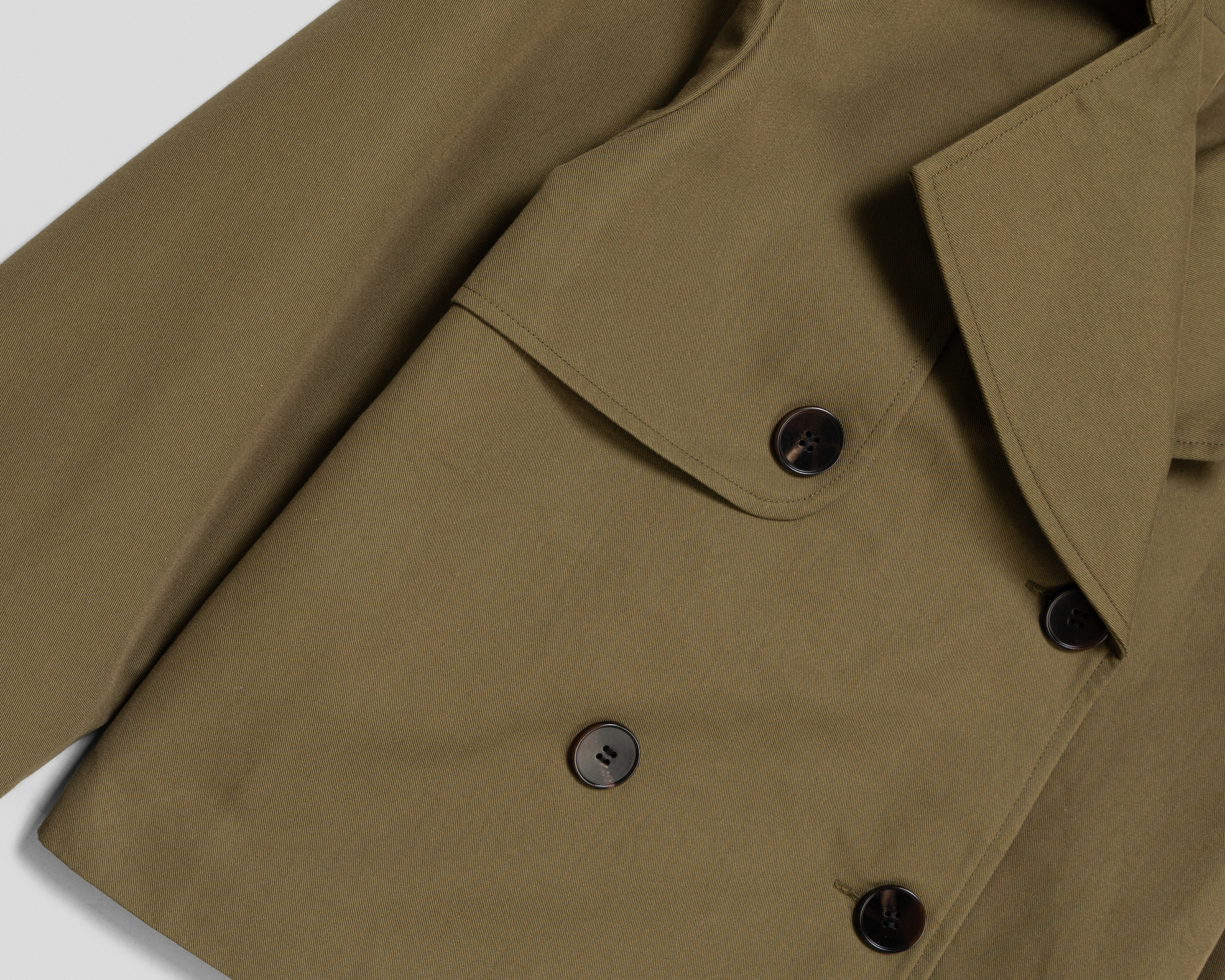 Foto 3 | Foto 3 | Gabardina Verde Strona para Mujer