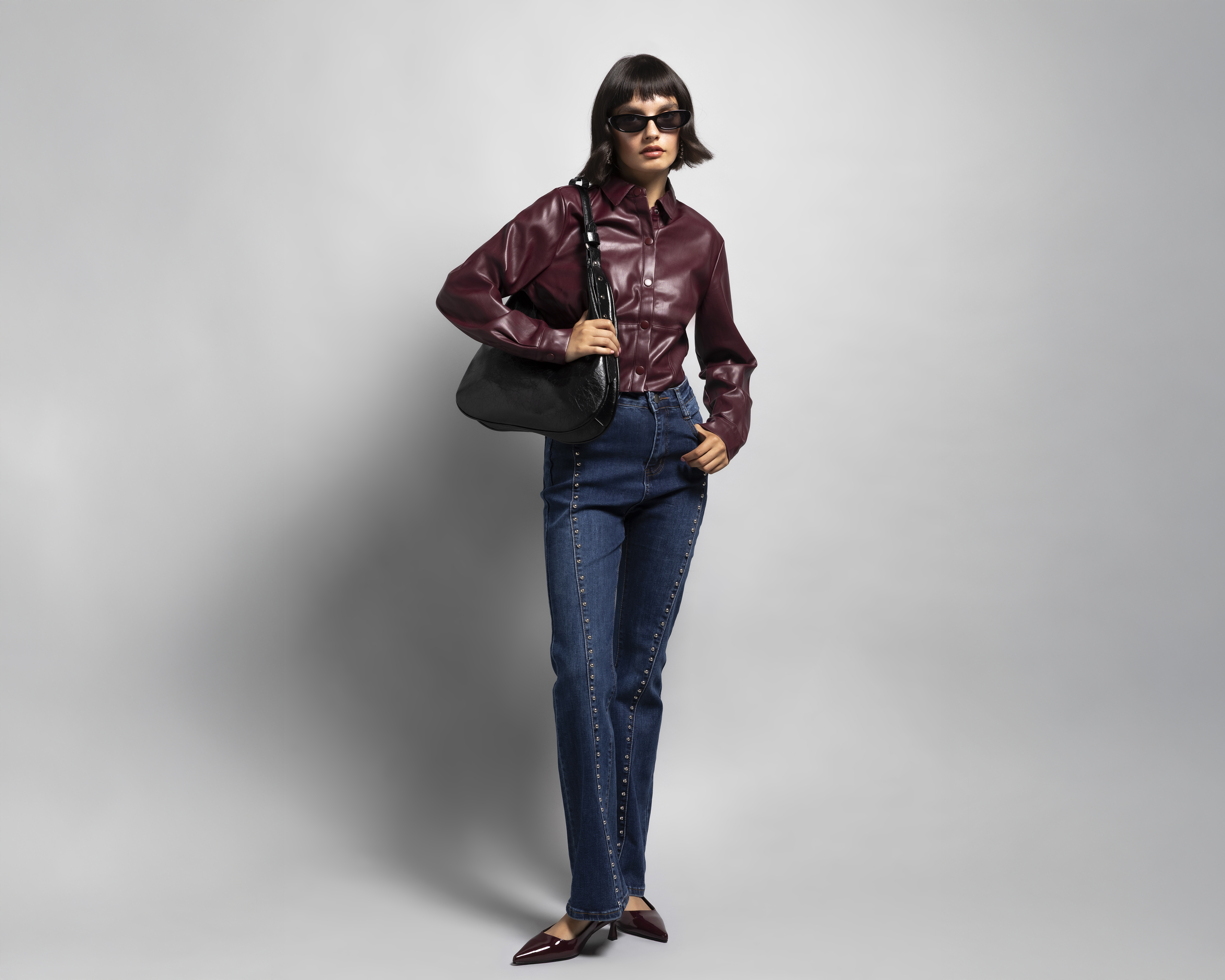 Sobrecamisa Manga Larga Strona para Mujer