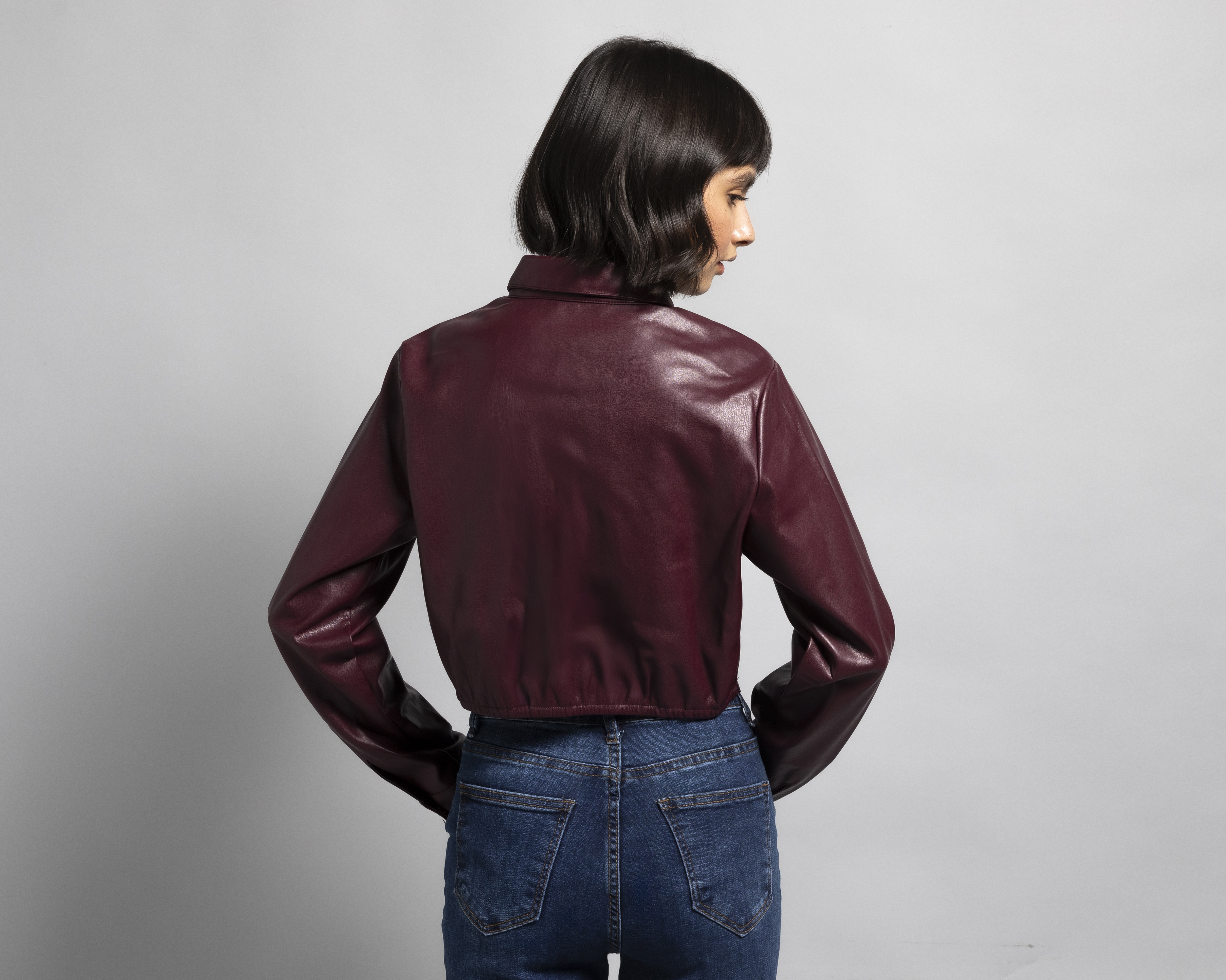 Foto 4 pulgar | Foto 3 | Sobrecamisa Manga Larga Strona para Mujer